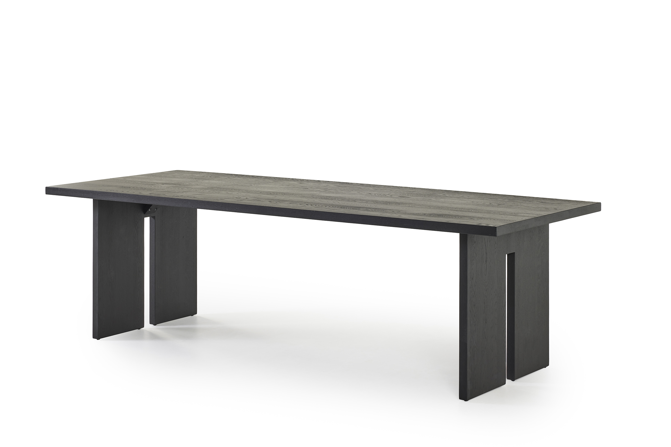 Eettafel 260x100cm -eik zwart