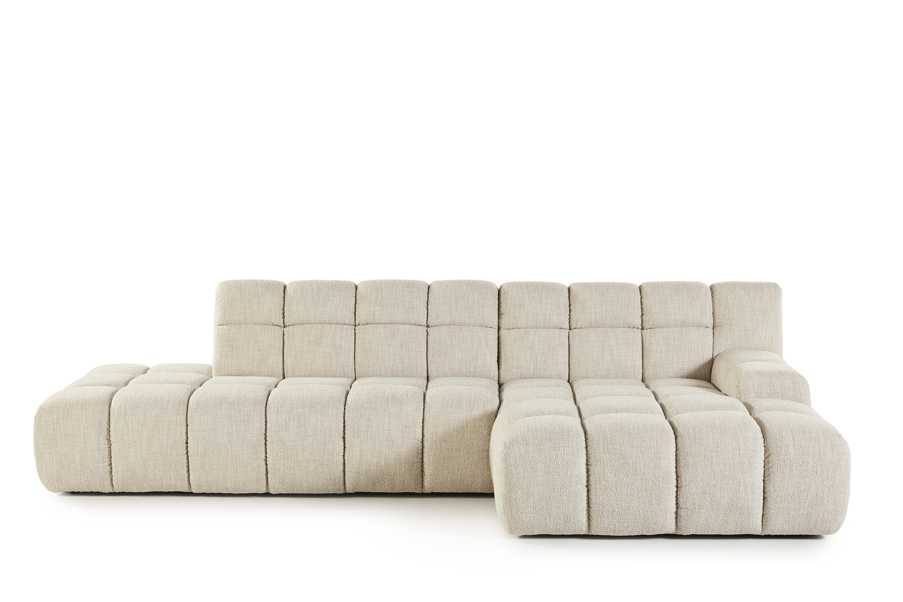 Hoeksalon Mira met longchair (rechts) - Yukon ecru