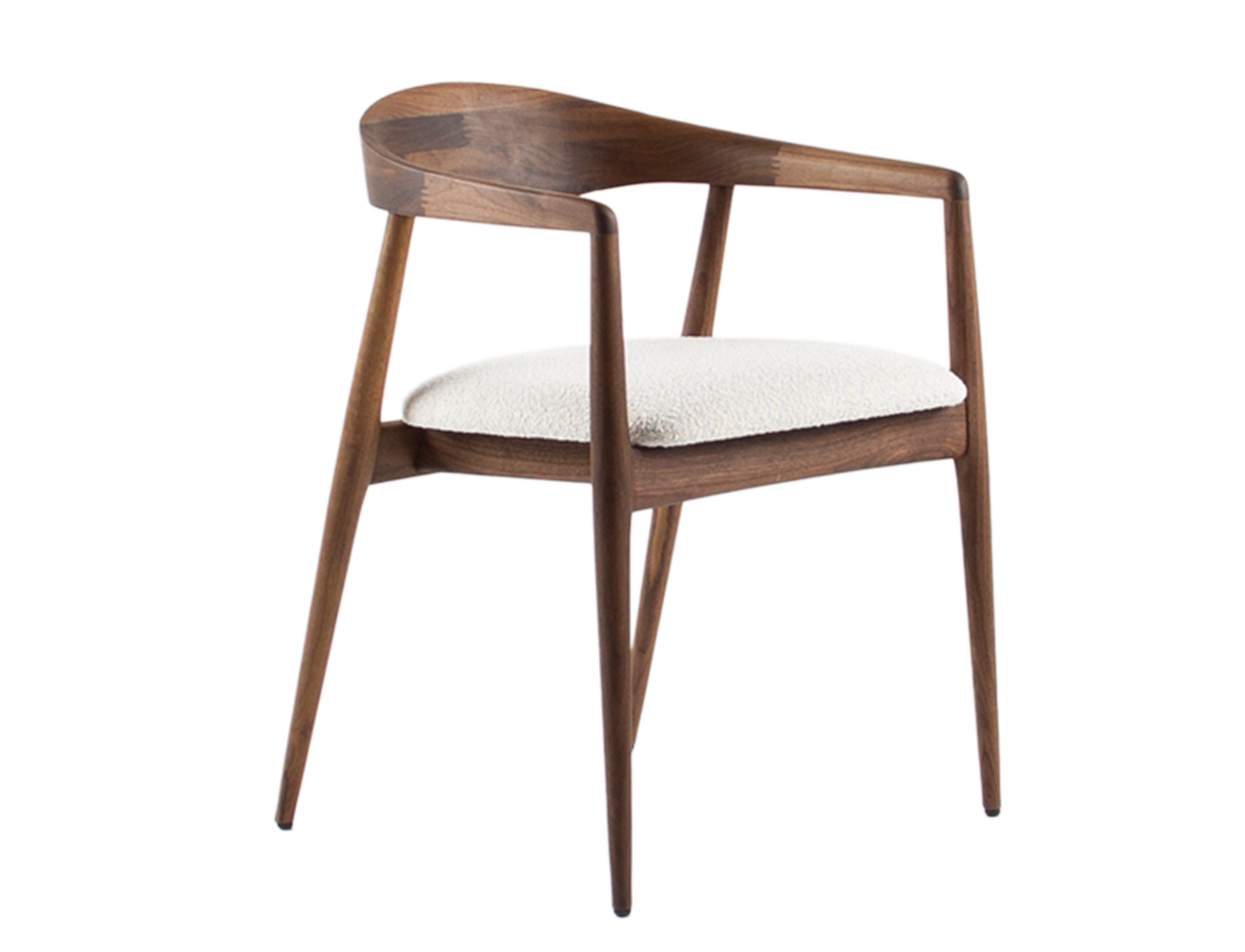 Houten armstoel - walnoot