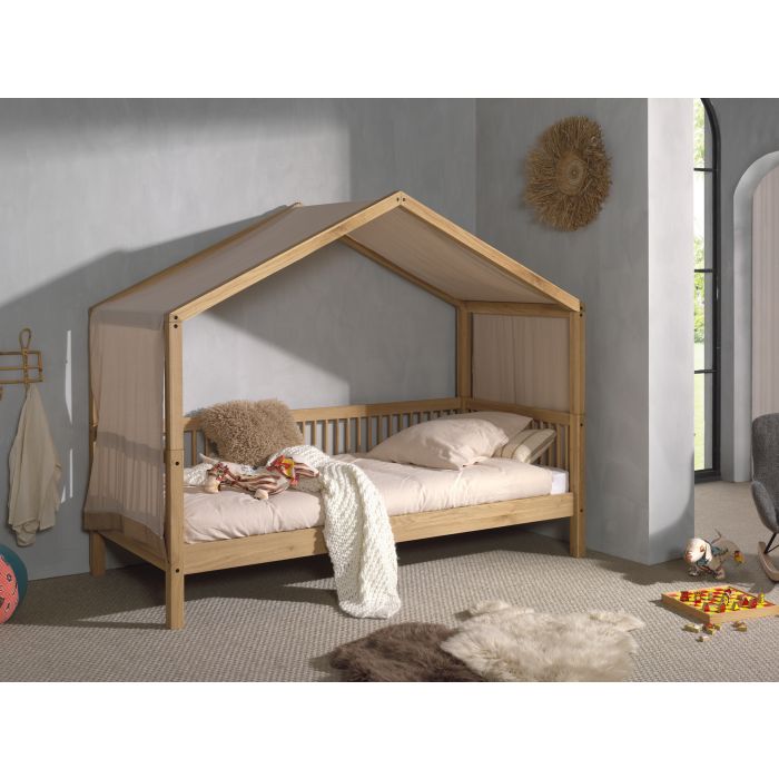 Textielset voor huisbed 90x200cm - beige