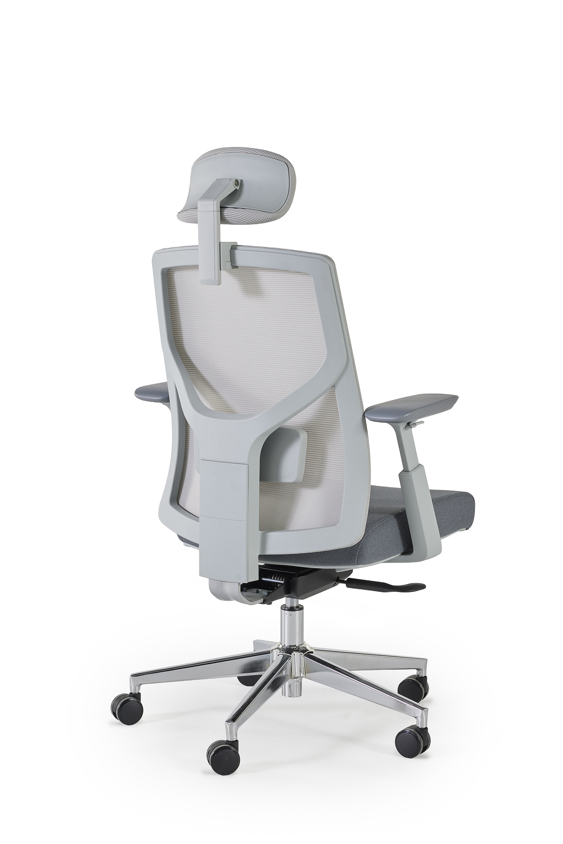 Bureaustoel met gaslift & aanpasbaar - lichtgrijs