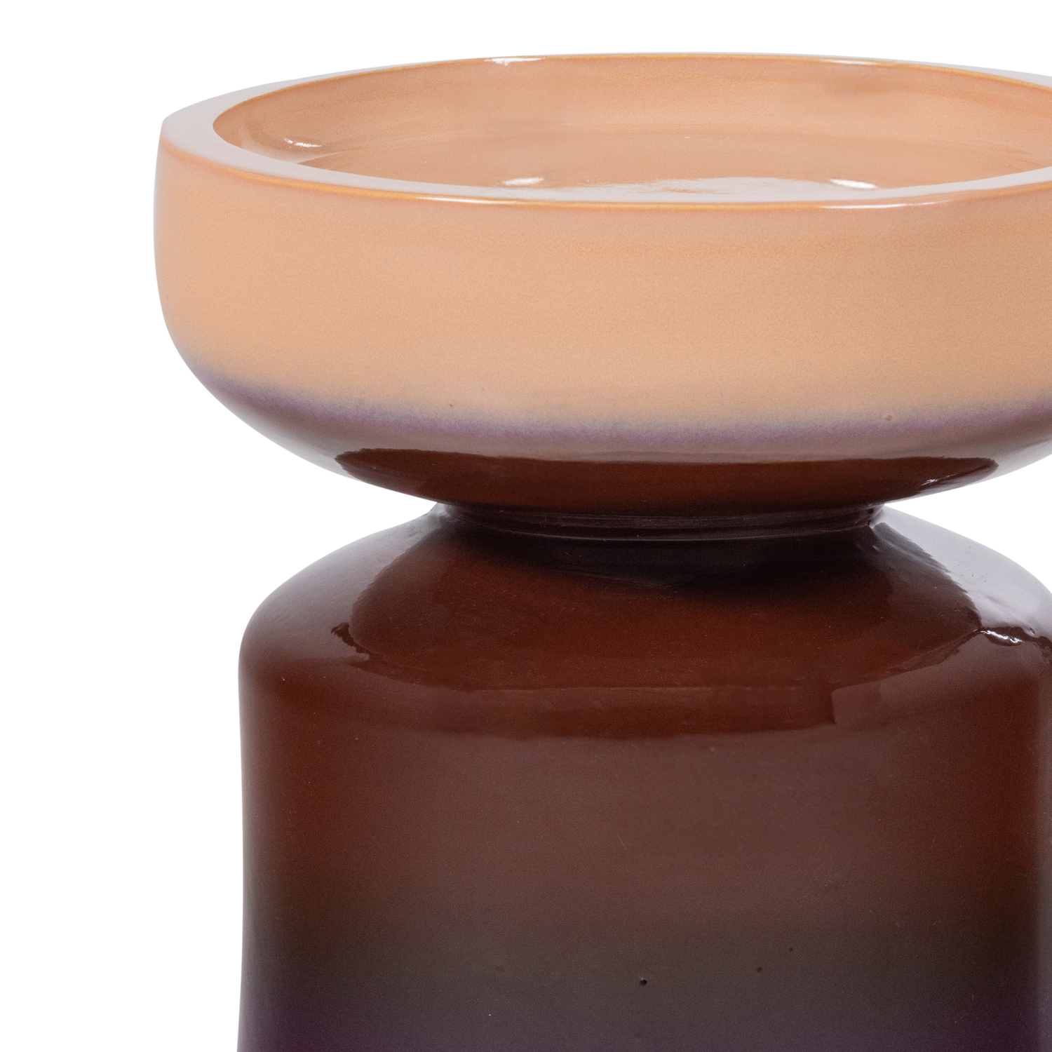 Bijzettafel Tumo - keramiek paars/bruin