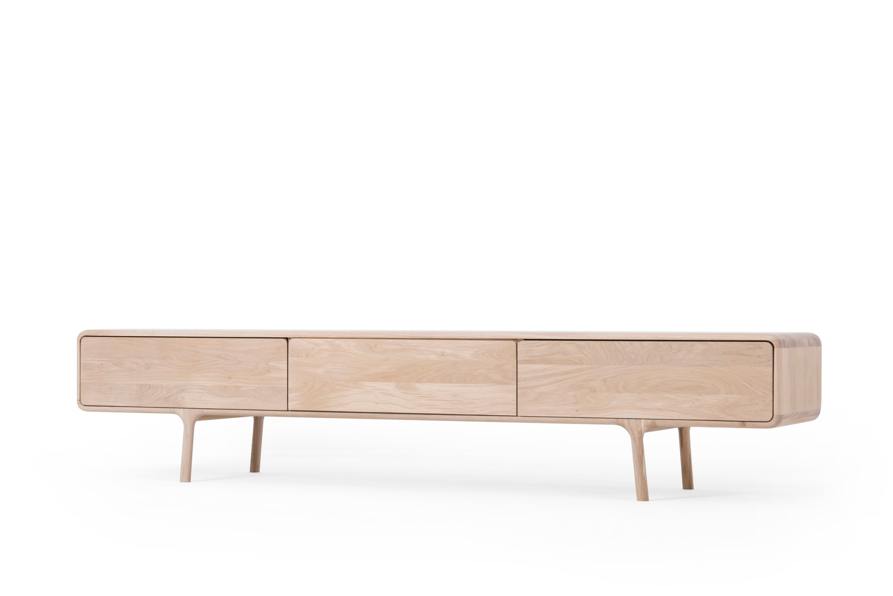 Tv-meubel Fawn met 3 lades - natuur eiken