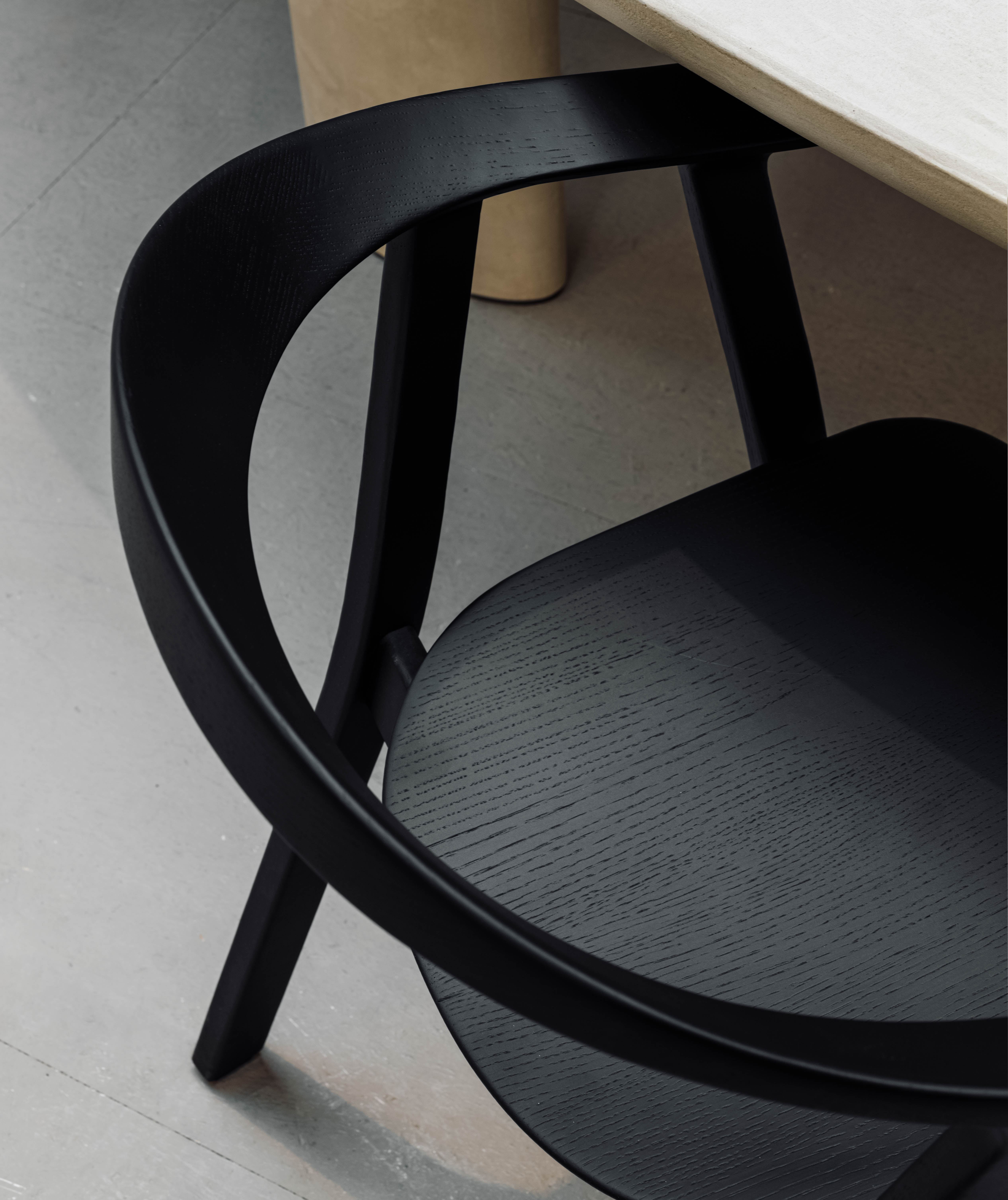 Design stoel Rhomb - zwart eiken