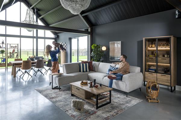 Eetkamerstoel Brody in lederlook - antracietgrijs