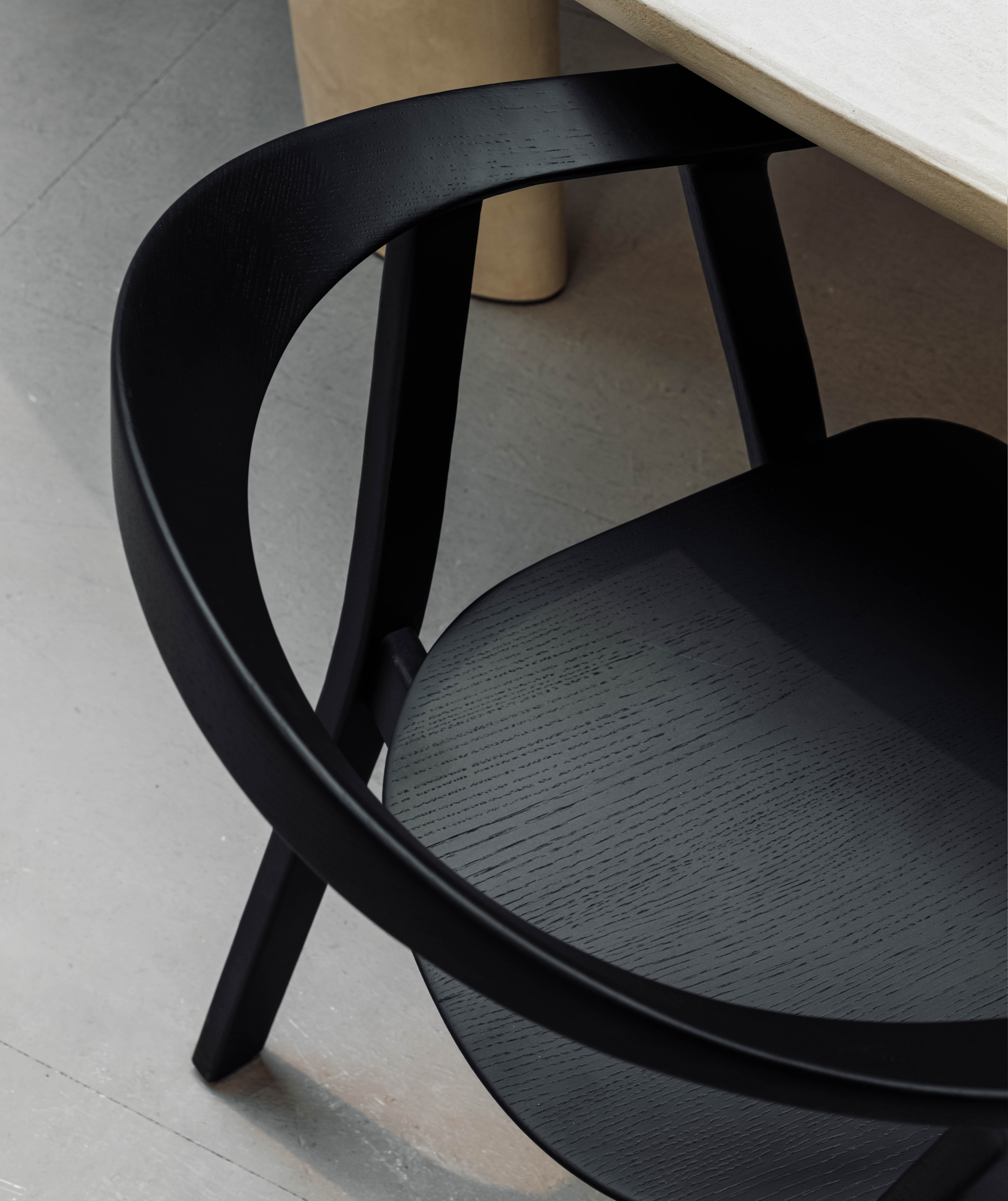 Design armstoel Rhomb - zwart eiken