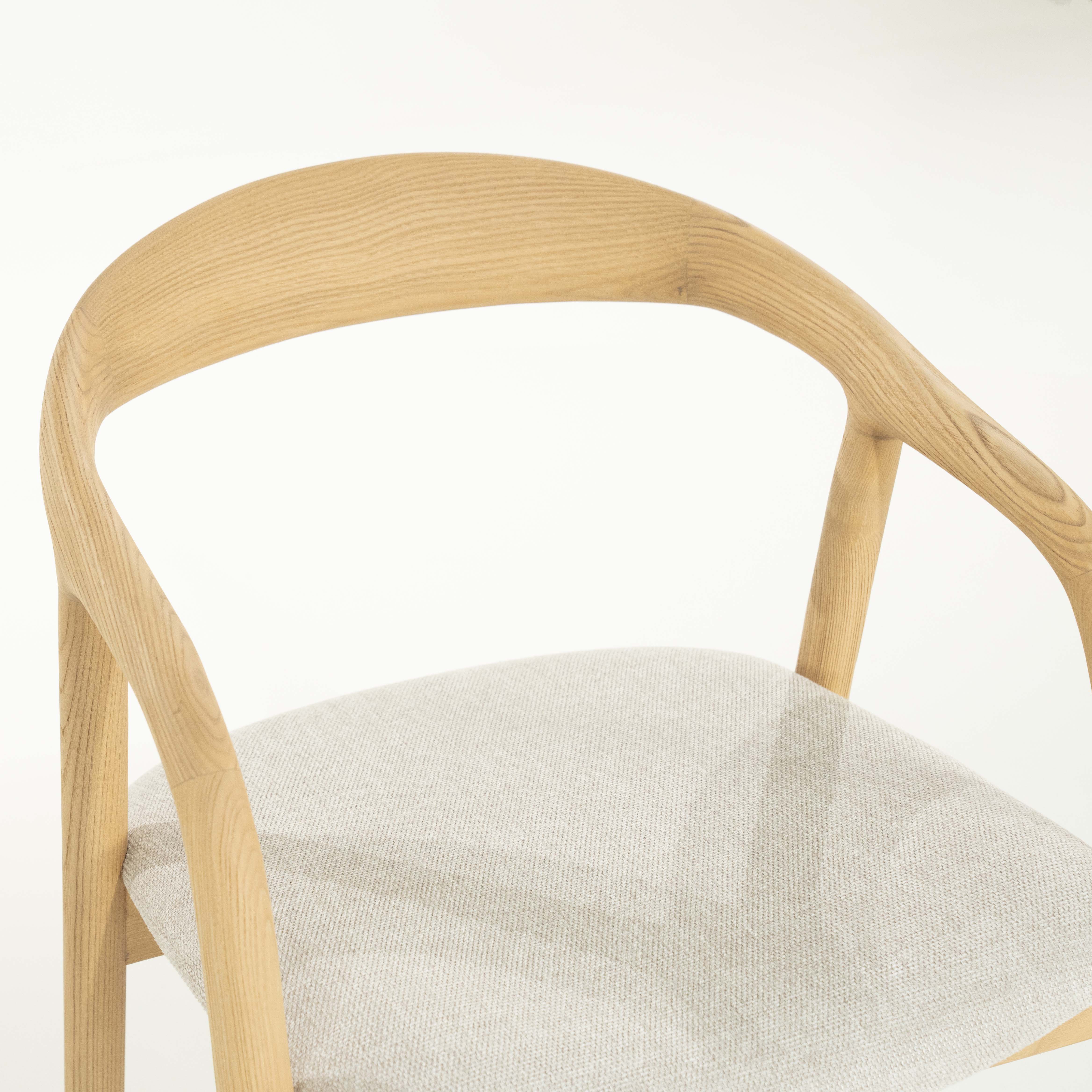 Counterstoel in essenhout - naturel