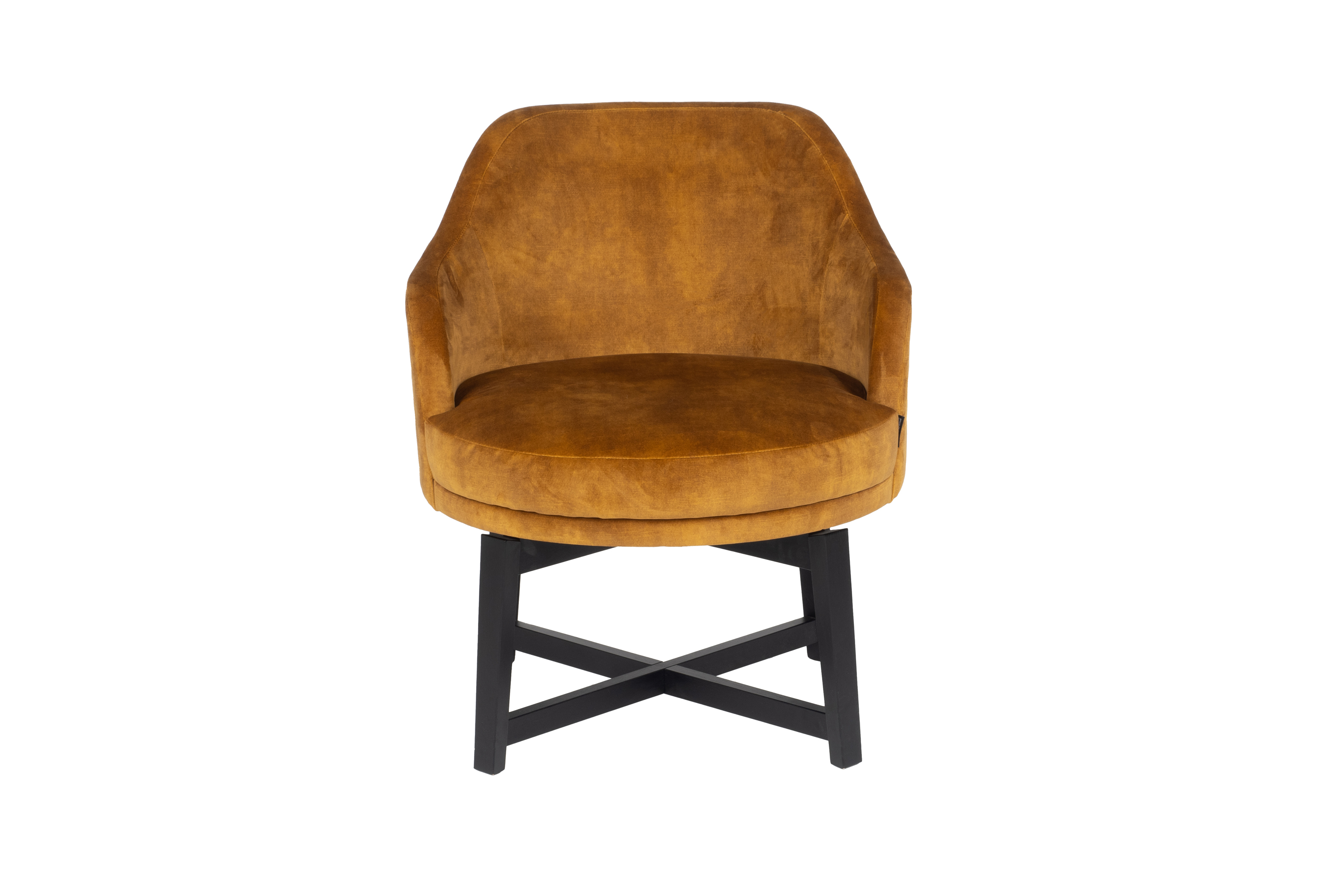 Fauteuil in fluweel - goud