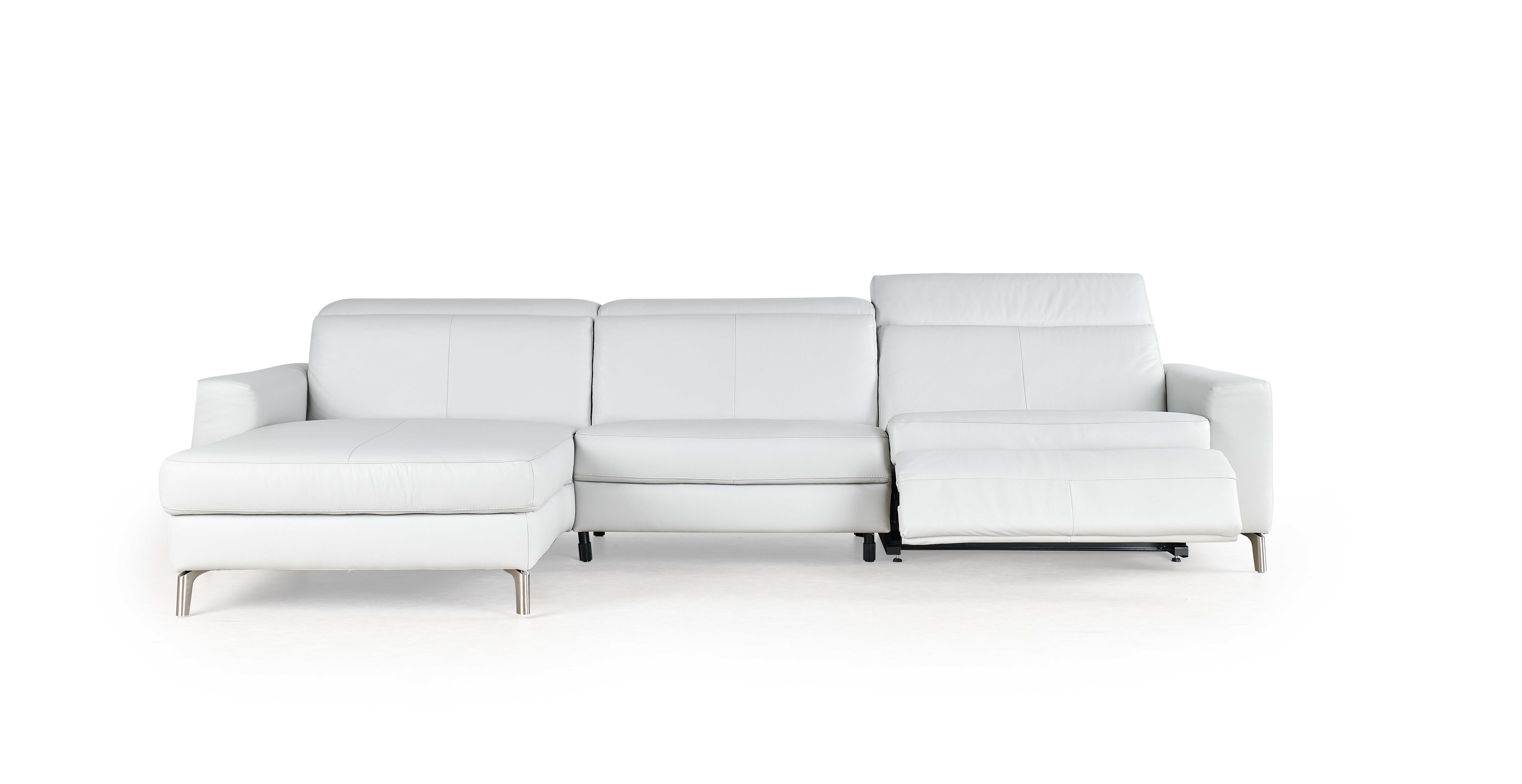 Hoeksalon met elektrische relax (links) - Perle wit
