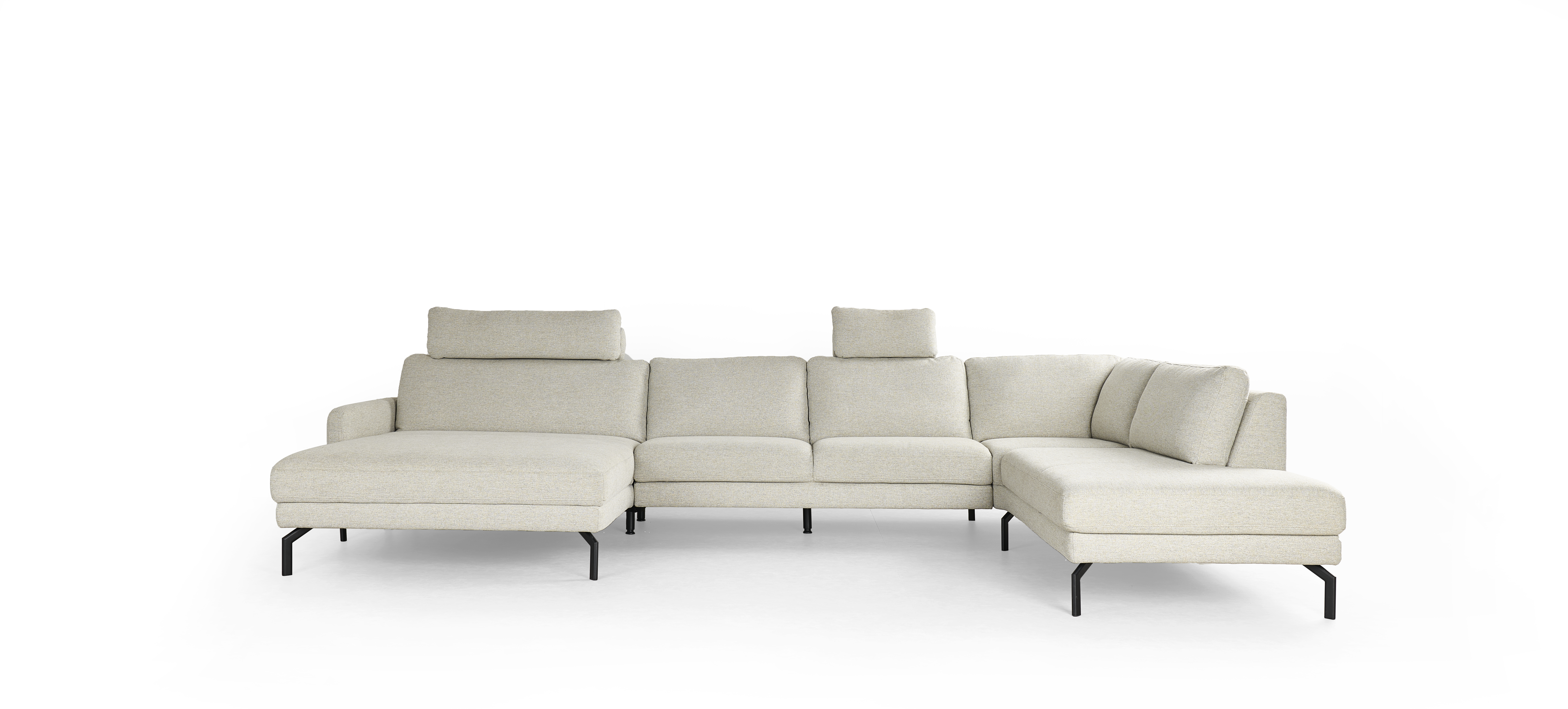 Hoeksalon U-vorm met relax (links) - ecru Hoeksalon U-vorm met relax (links) - ecru