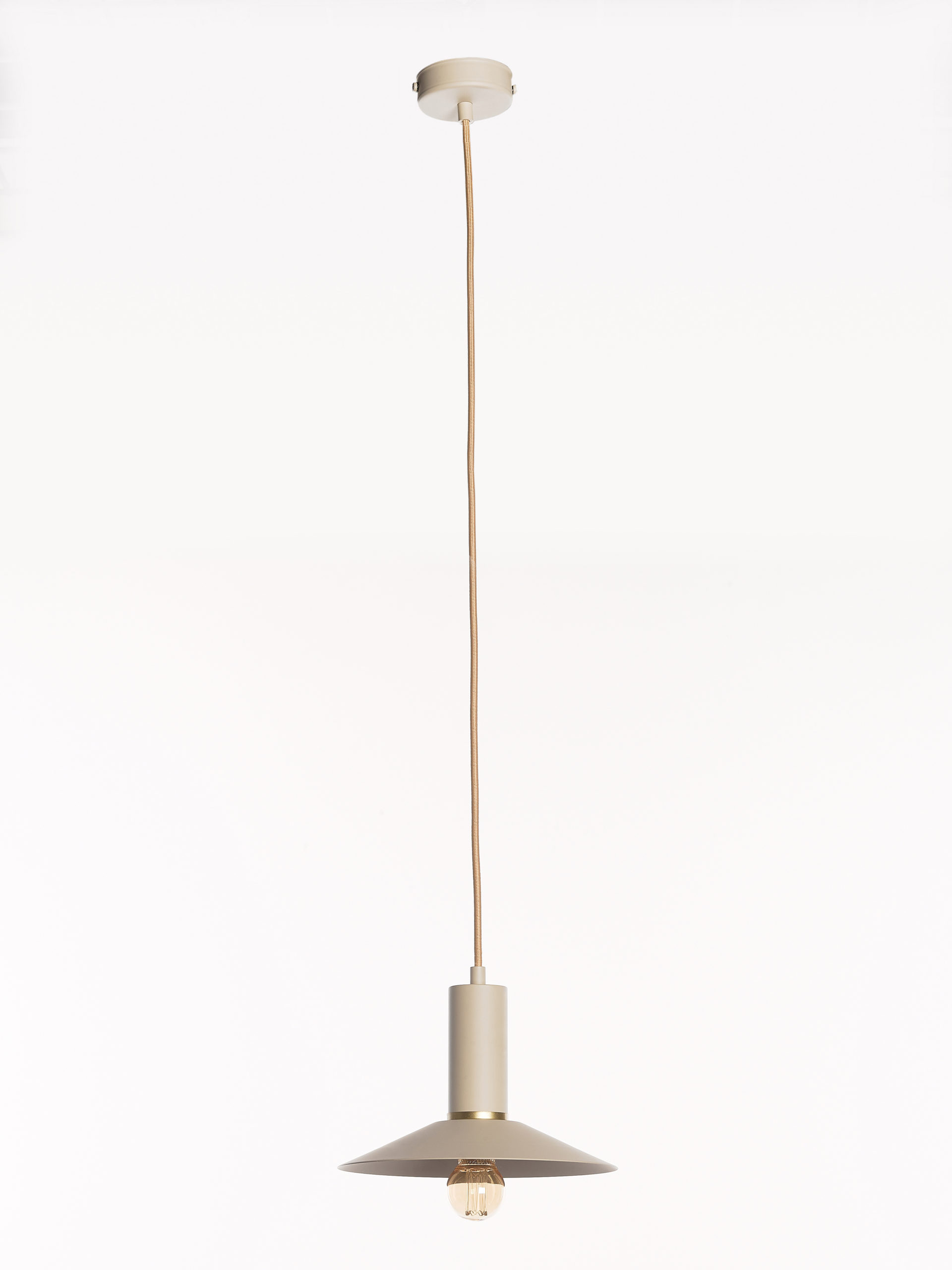 Hanglamp schaal klein - beige