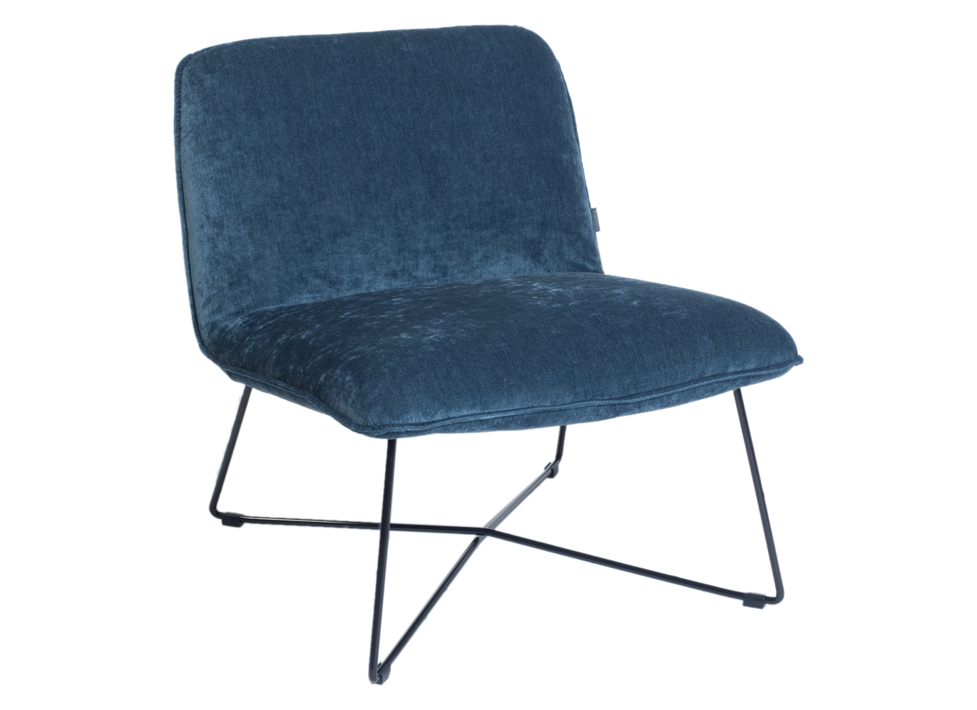 Fauteuil in stof - Petrol blauw