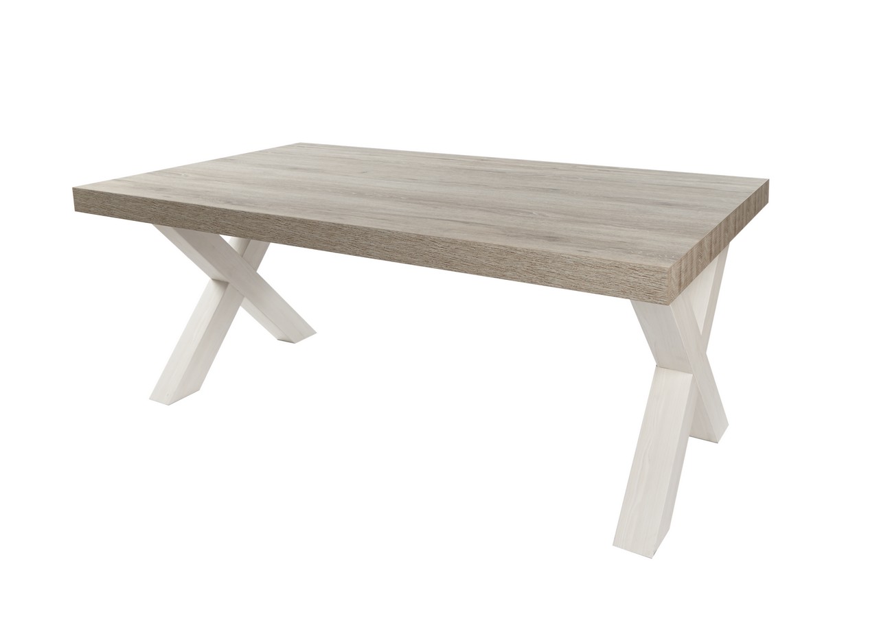 Eettafel 184x100 cm - lariks licht bruin