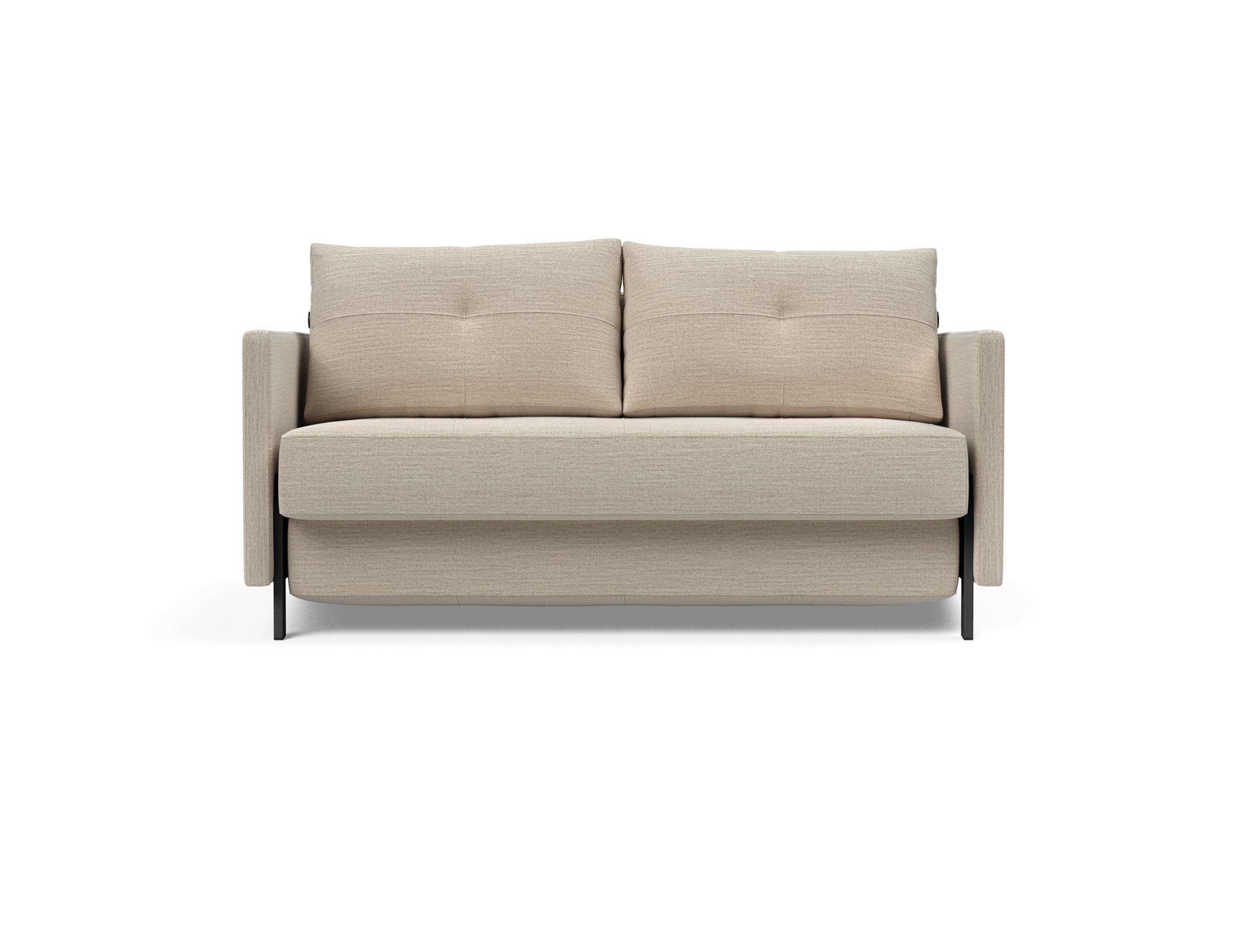 Slaapbank Cubed 140x200cm - Sand beige