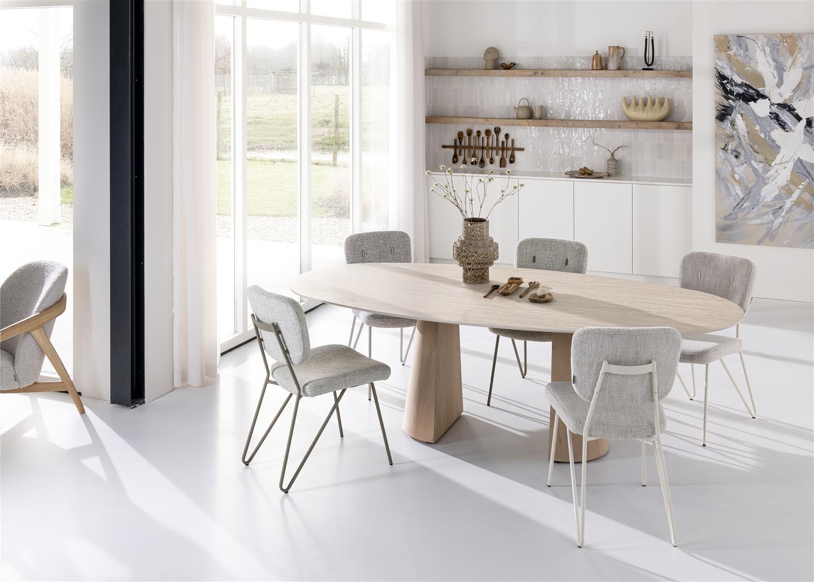 Ovale tafel Aras 240x120cm