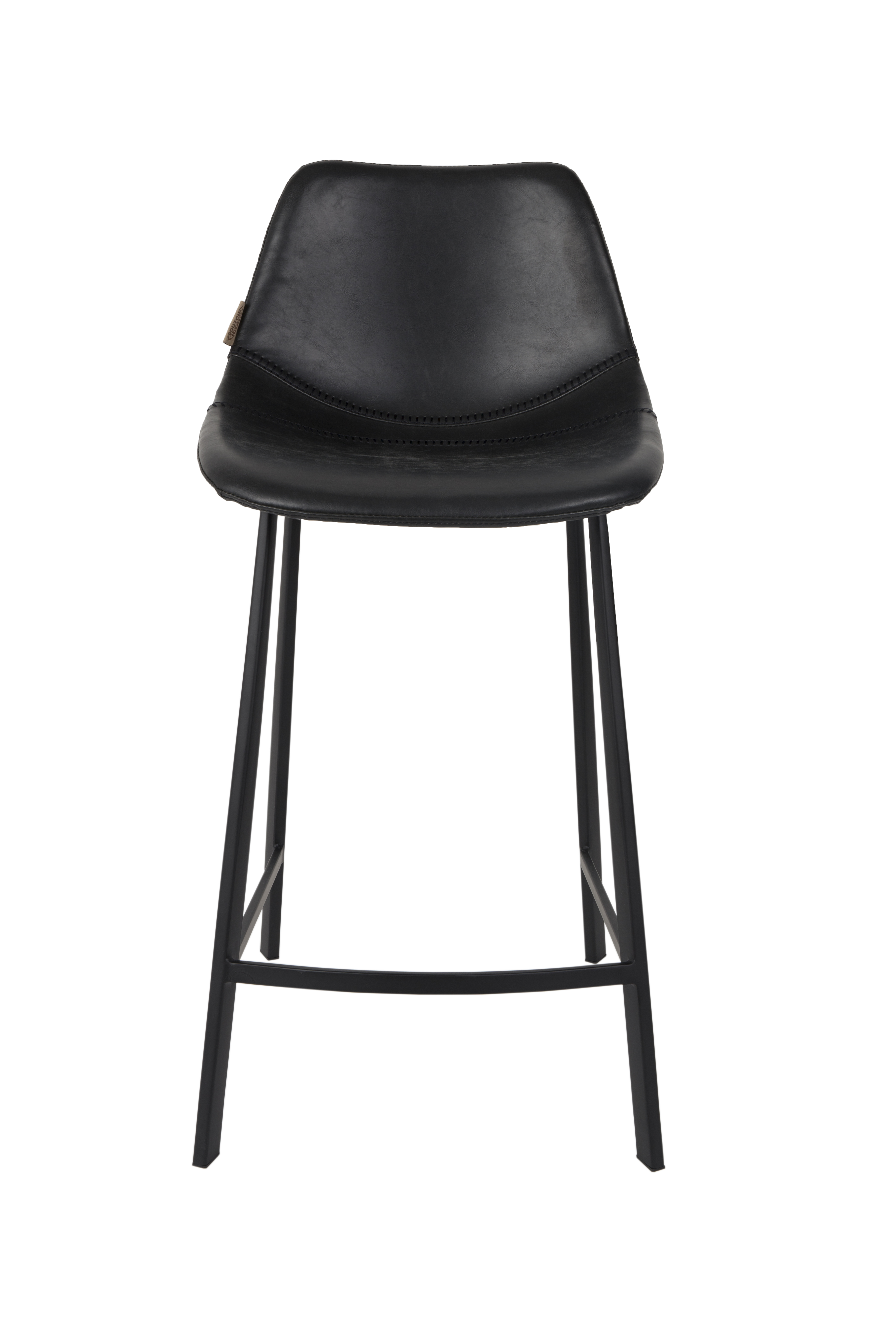 Counter stoel Franky - zithoogte 65cm - zwart