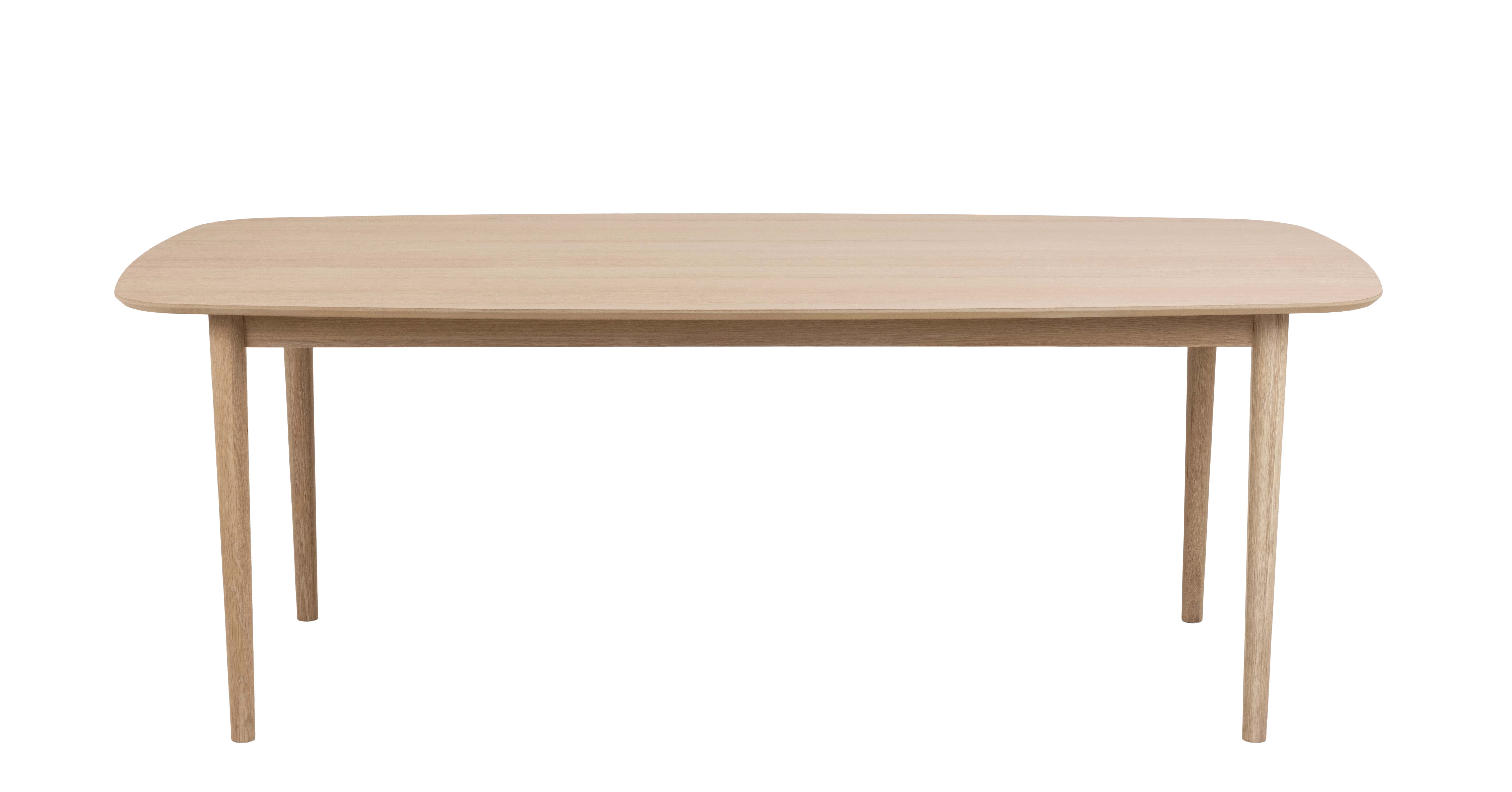 Eettafel 210x100cm - oak white pigmented