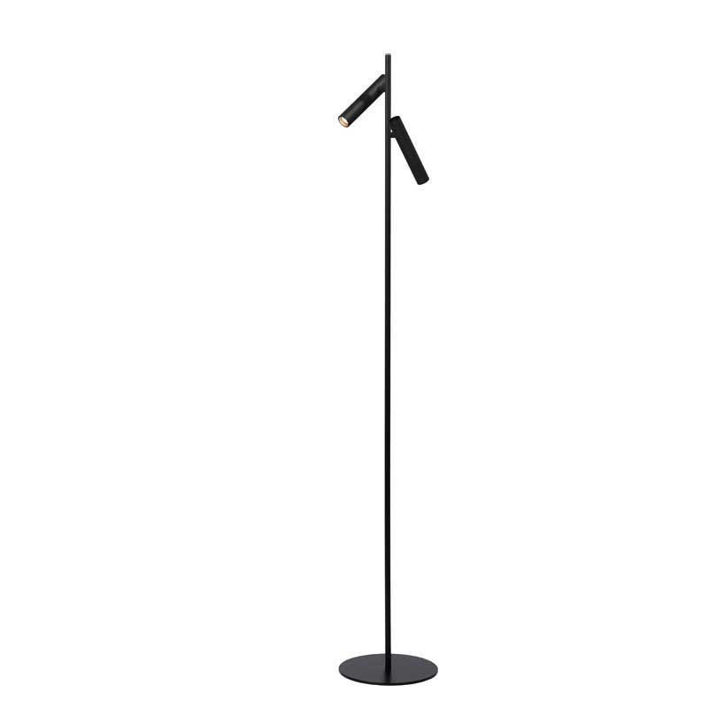 Staanlamp Philon met dubbele lamp - zwart