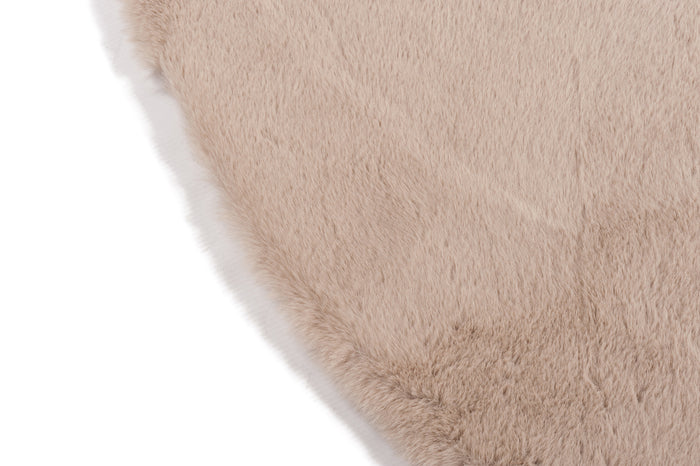 Rond tapijt Plush dia. 120cm - taupe