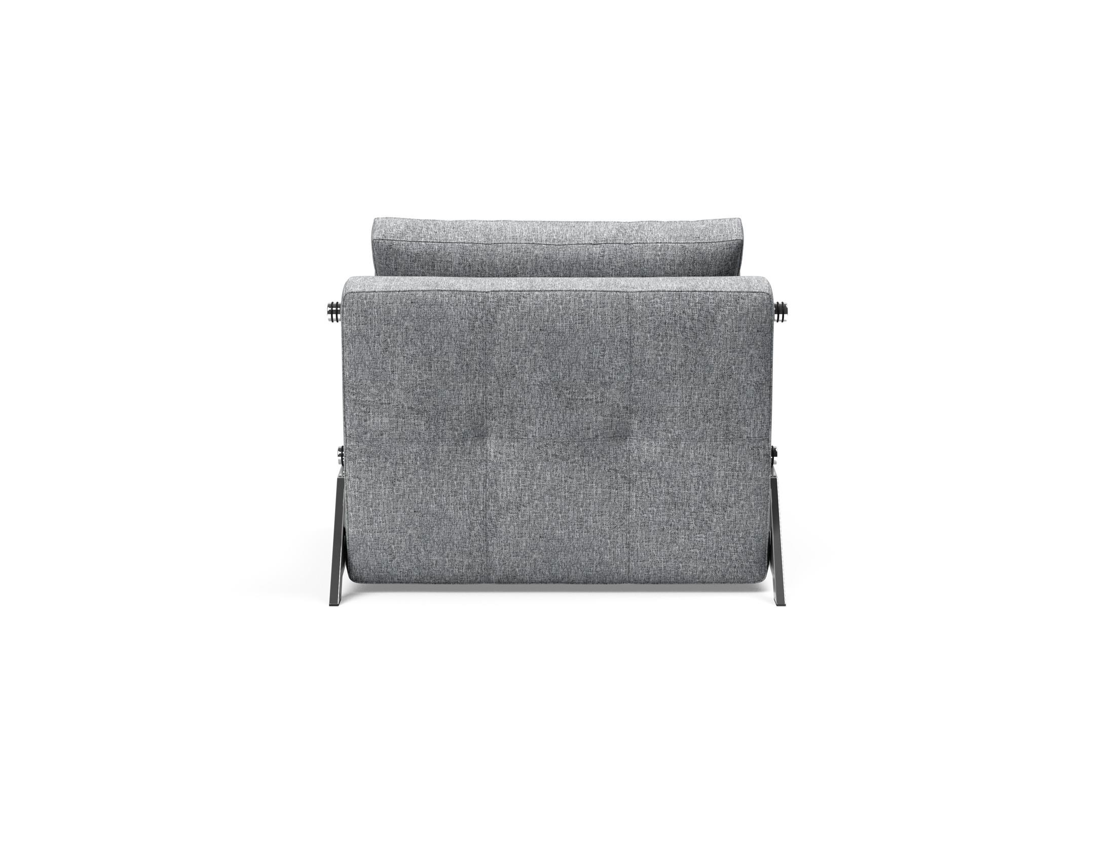 Slaapbank Cubed 90x200cm - Granite grijs