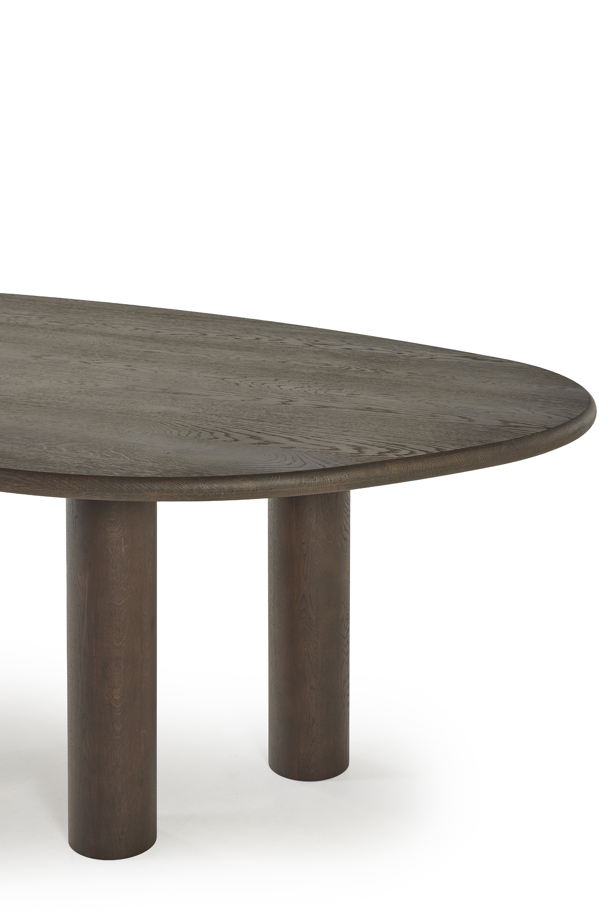 Eettafel met 3 poten - leaf/donkerbruin