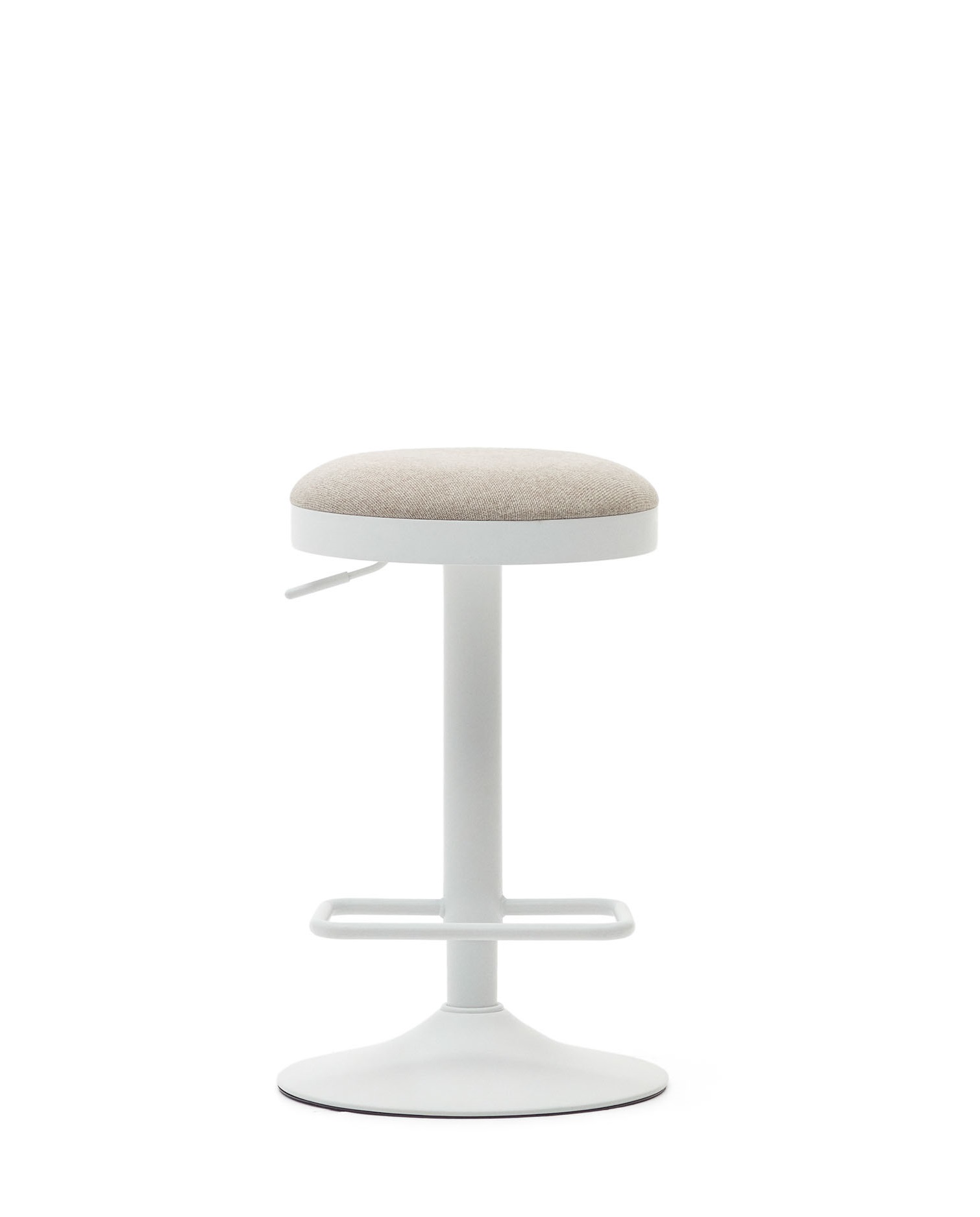 Verstelbare barstoel Zaib - beige/wit