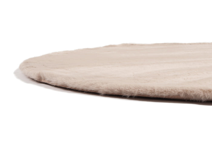 Rond tapijt Plush dia. 120cm - taupe