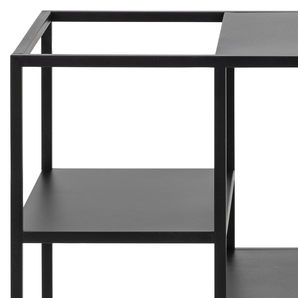 Trolley met wielen 78x40cm - zwart