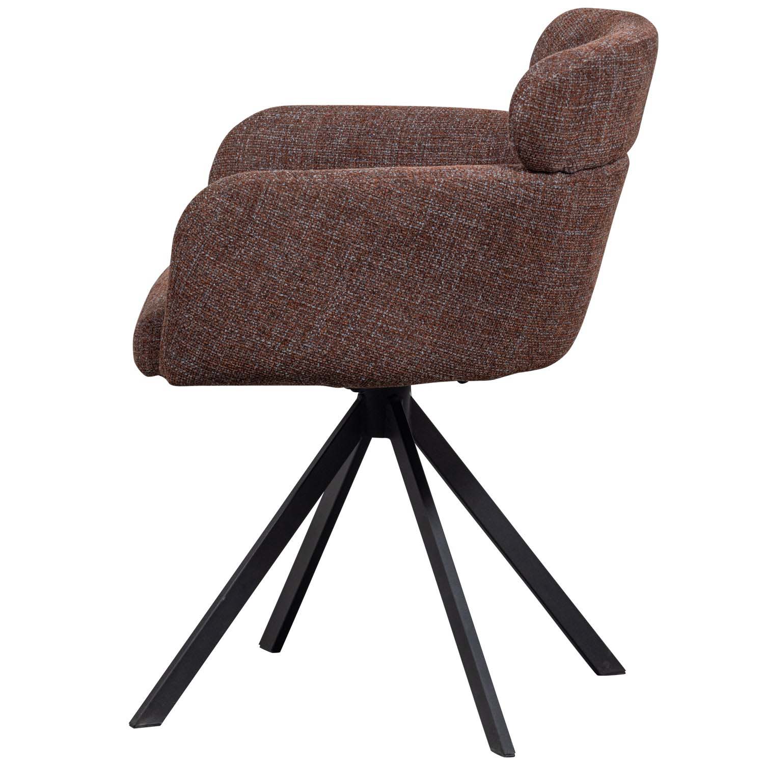 Draaibare kupstoel Fenne - Chestnut bruin