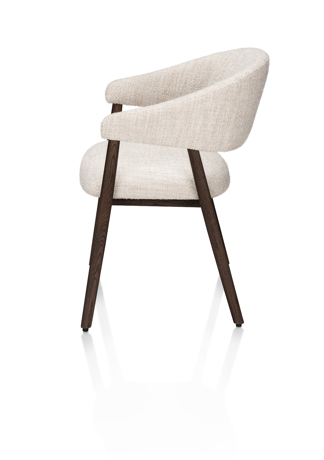 Armstoel Kira - creme/clay oak