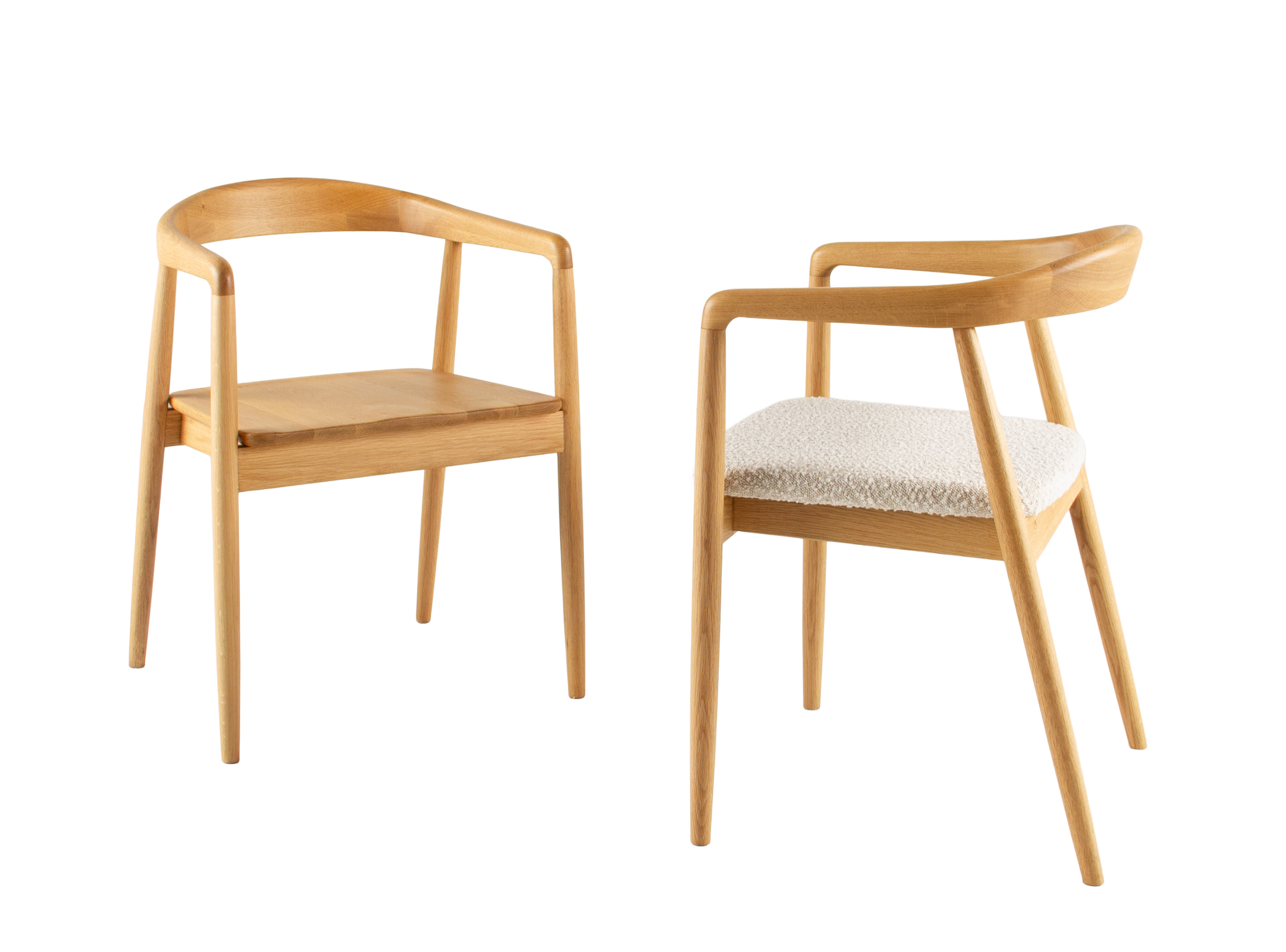 Houten armstoel - natuur eiken