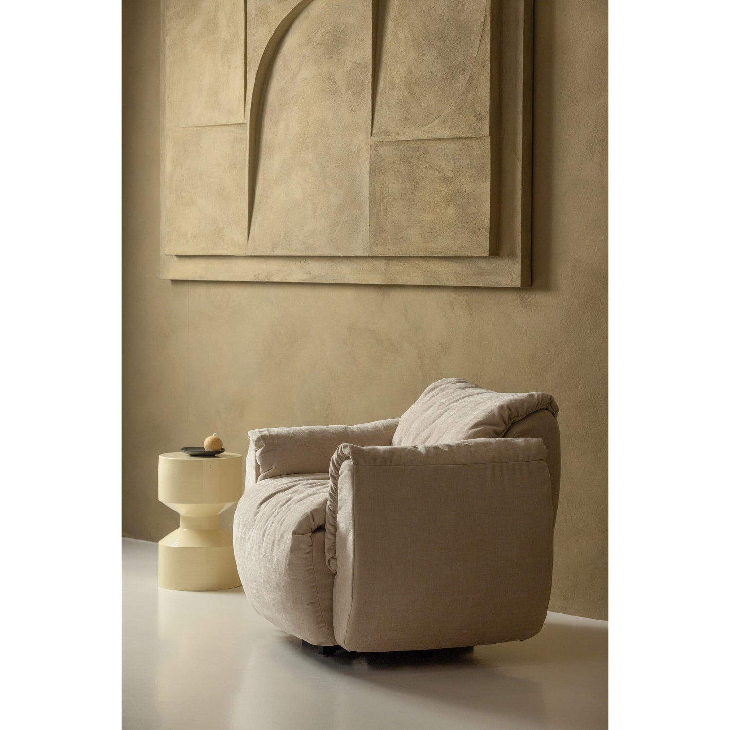 Bijzettafel Hidde - citroengeel