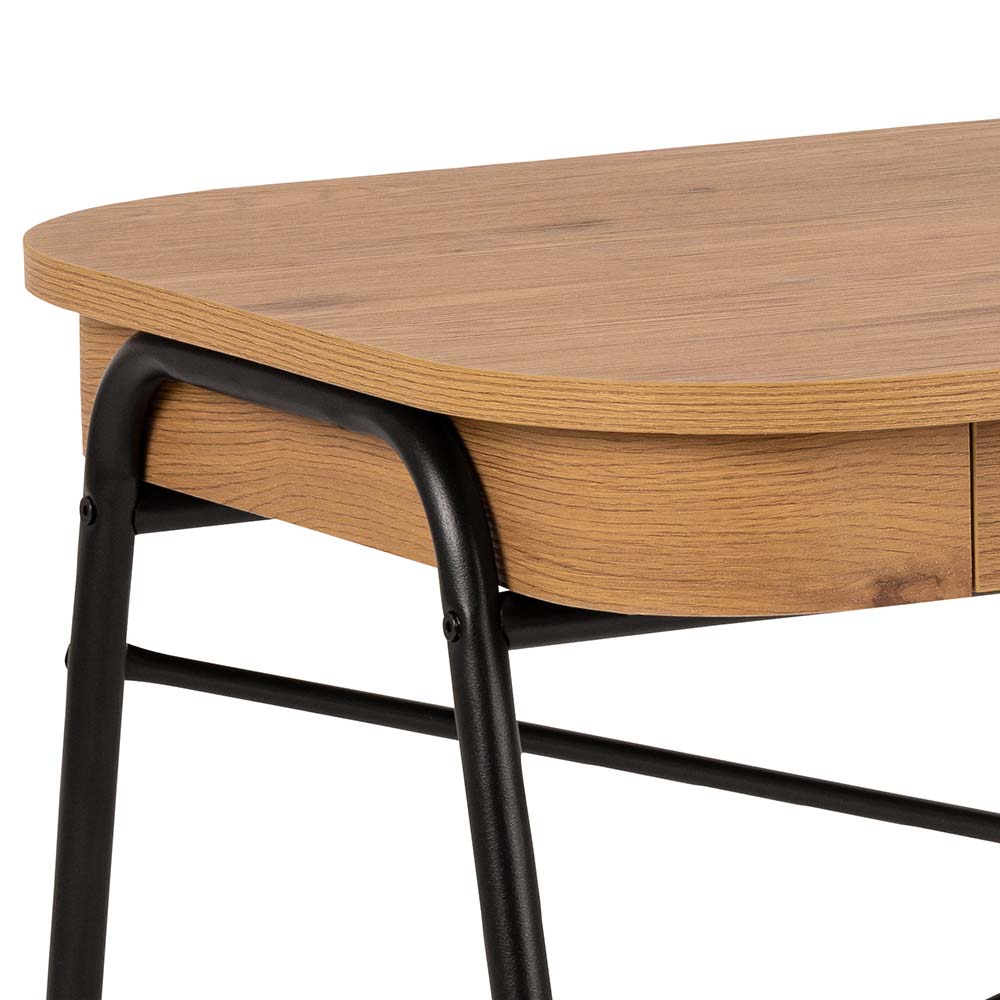Bureau met opbergruimte - wild oak