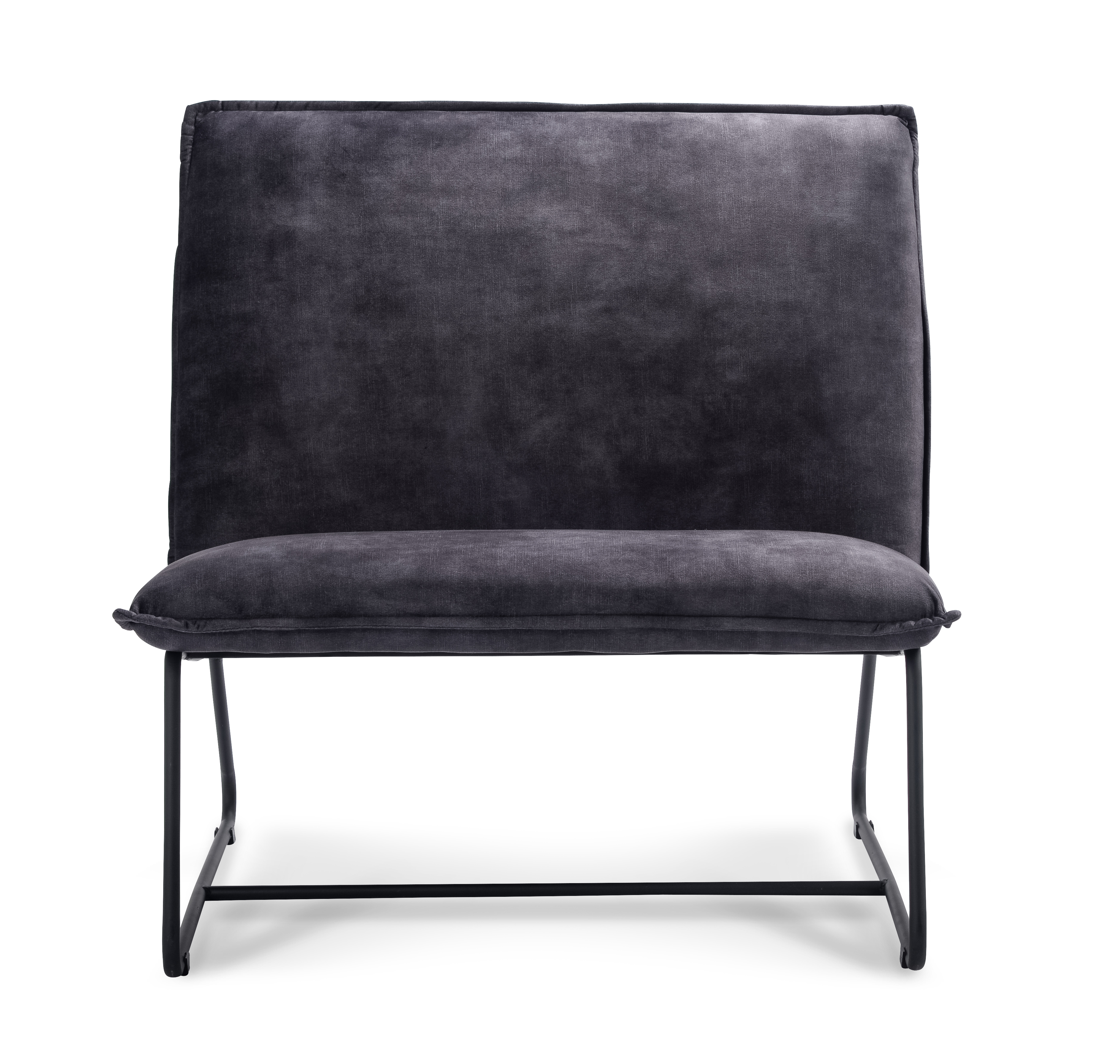 Fauteuil met sledepoot - antracietgrijs
