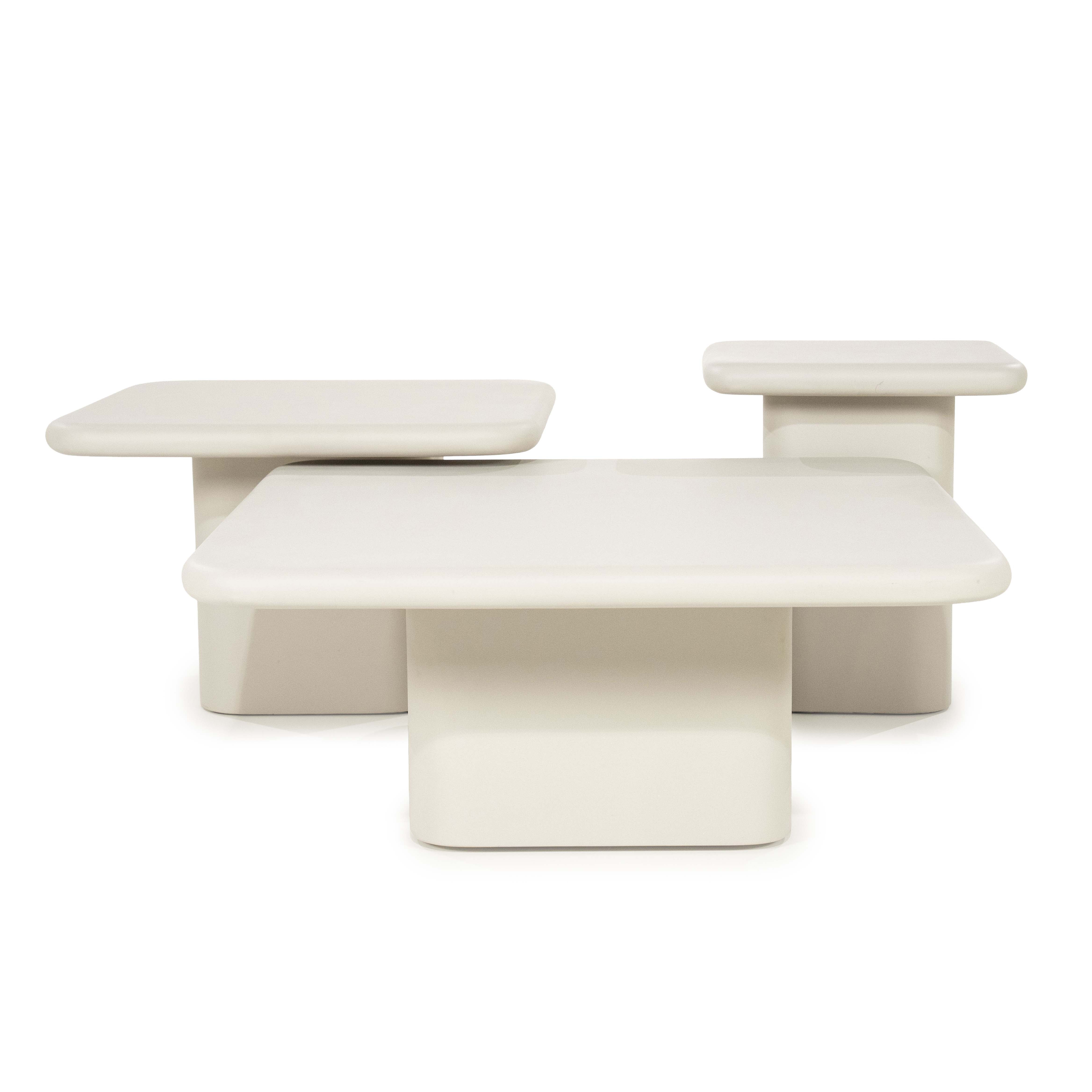 Bijzettafel 60x60cm - mdf/cement