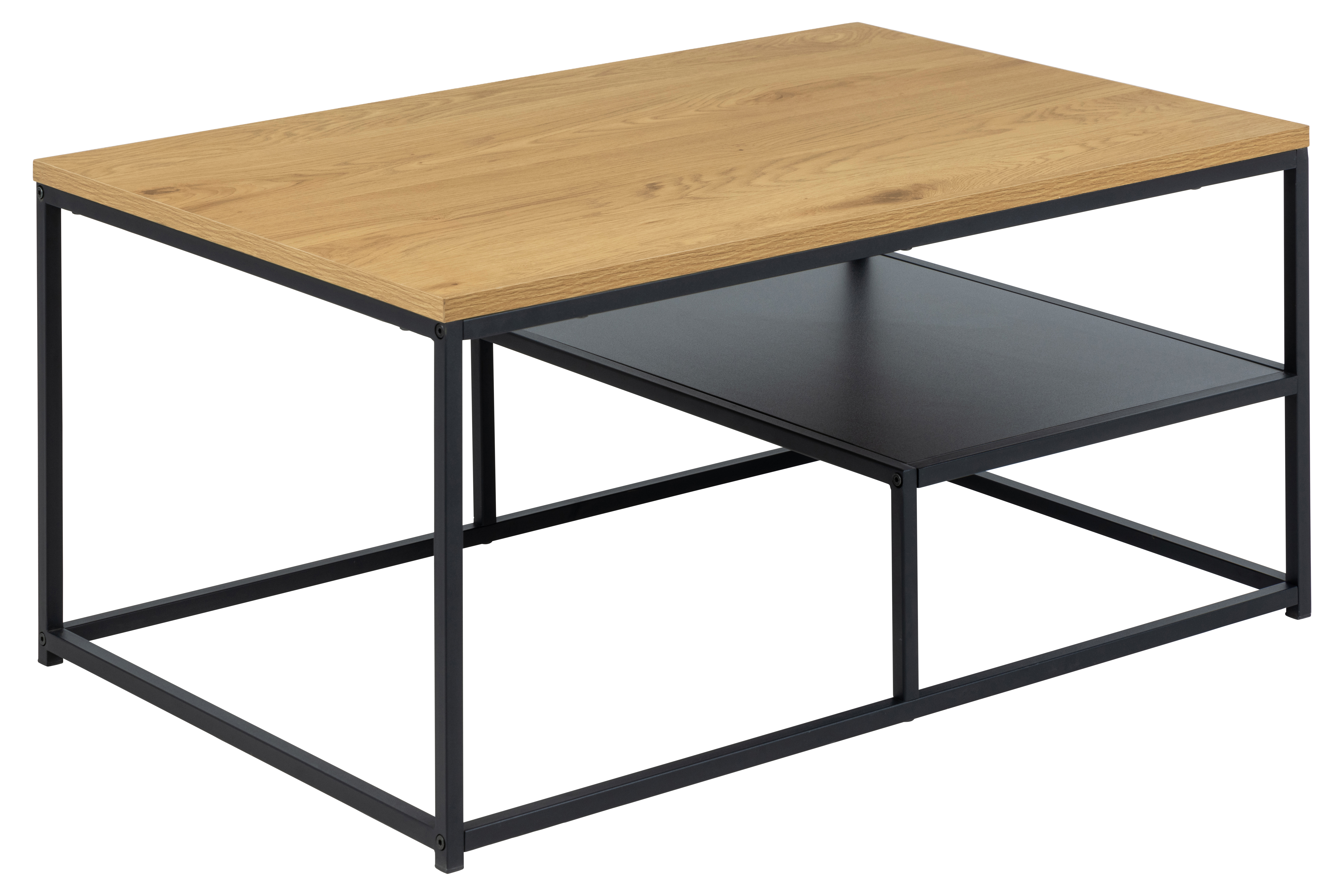 Salontafel met tussenblad 90x60cm - Wild Oak