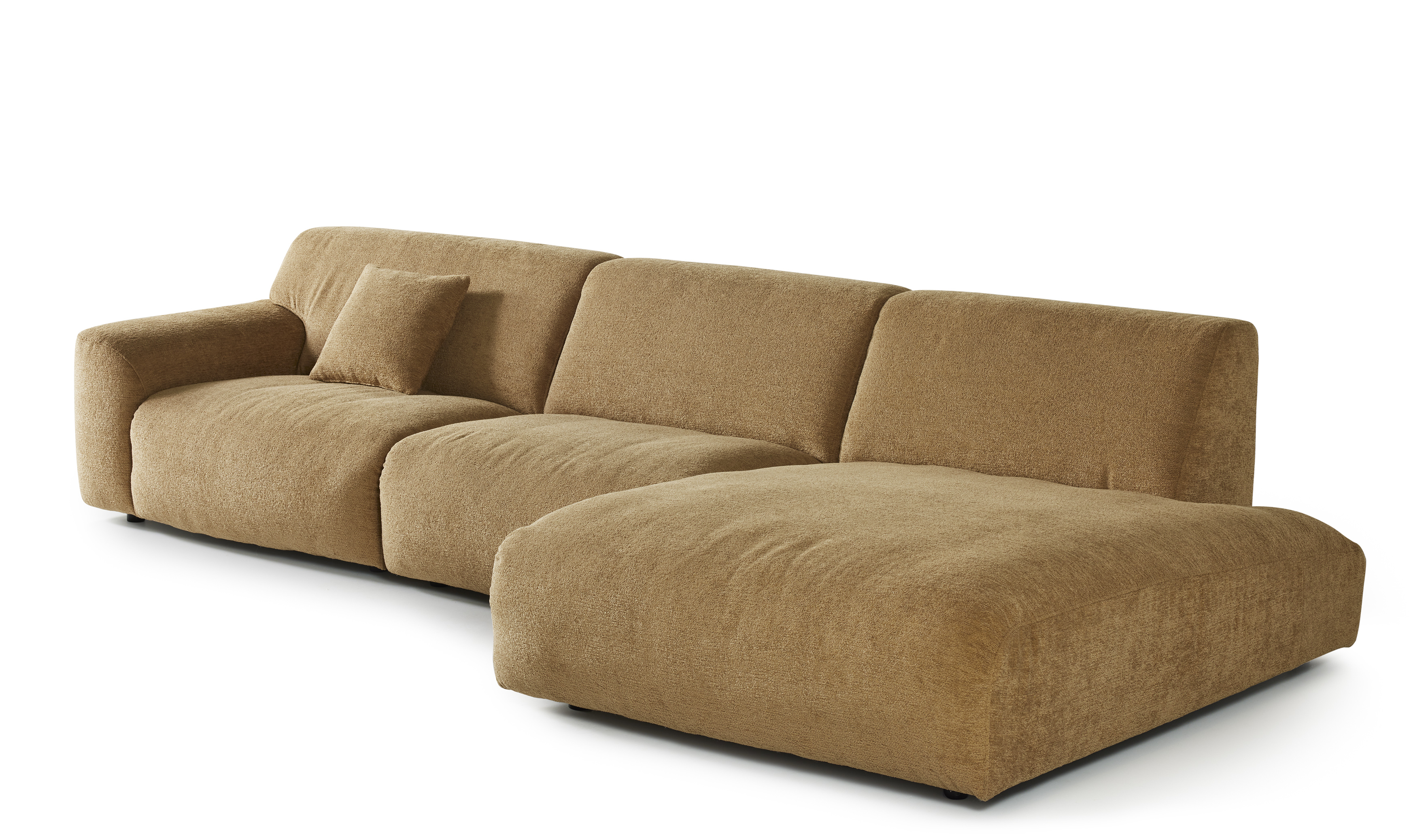 Hoeksalon met terminal (rechts) - Camel bruin