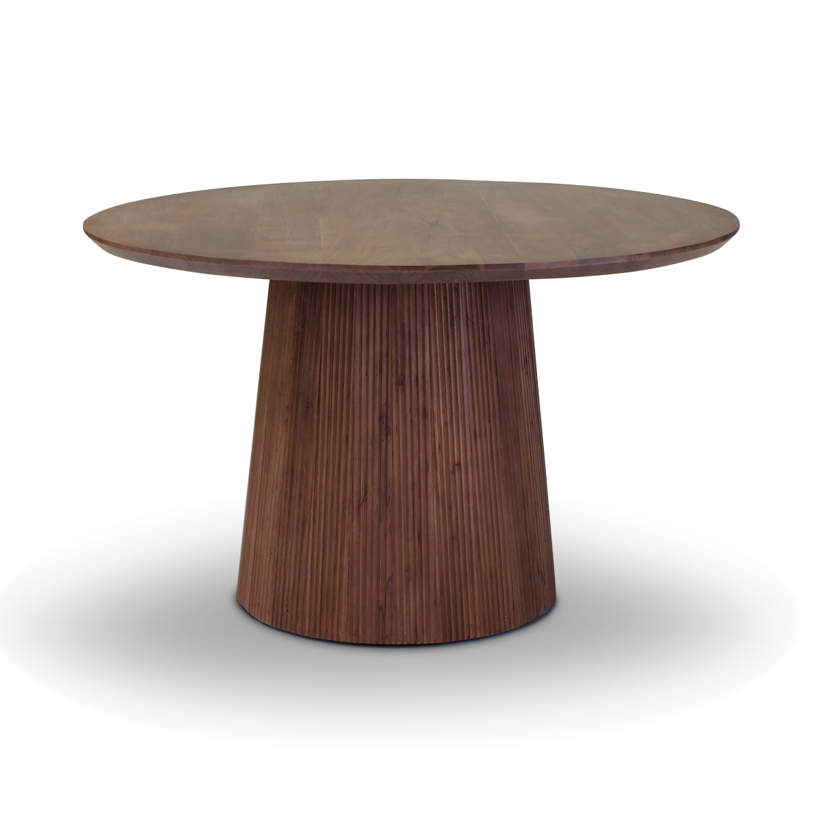 Ronde eettafel acacia hout dia. 130cm - donkerbruin