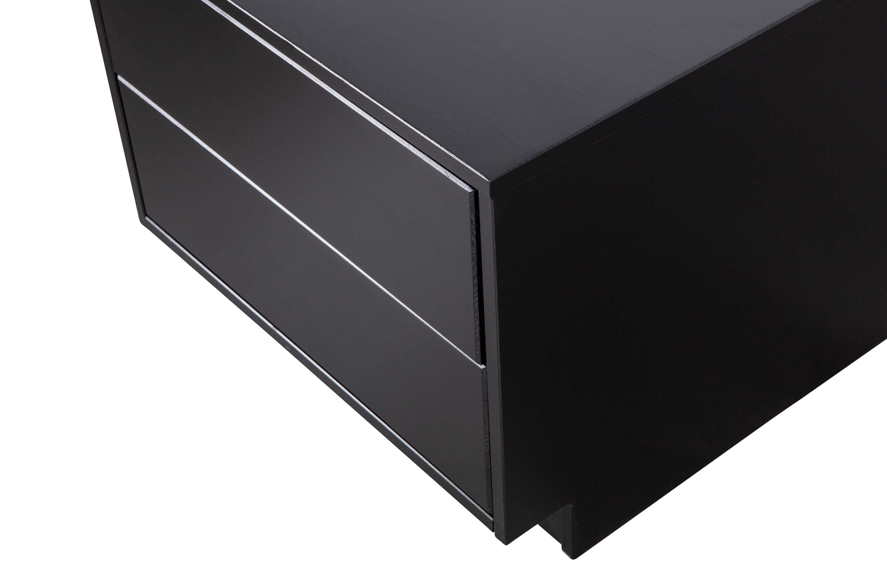 Tv-meubel Finca midden met 2 lades B50cm - zwart