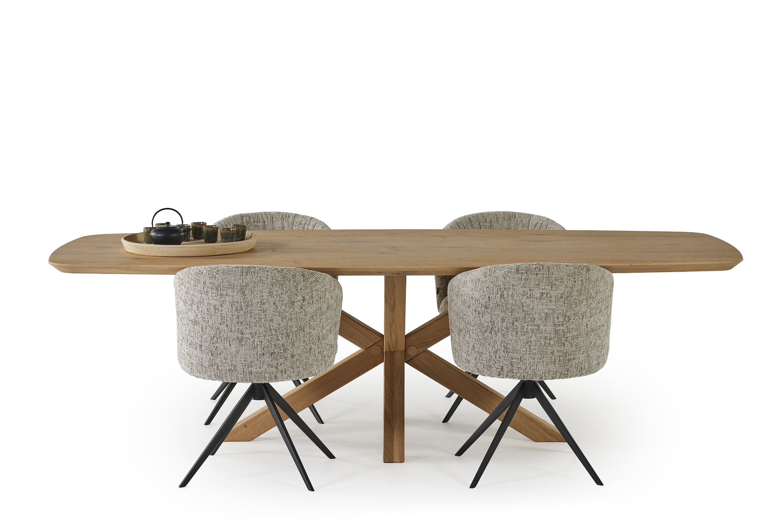 Eettafel 260x110cm - eik