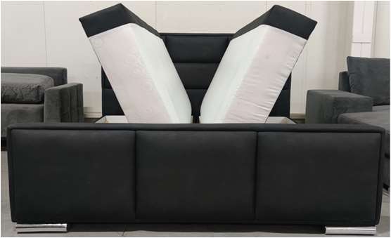 Boxspring met opbergruimte (incl. matras) 180x200cm - zwart