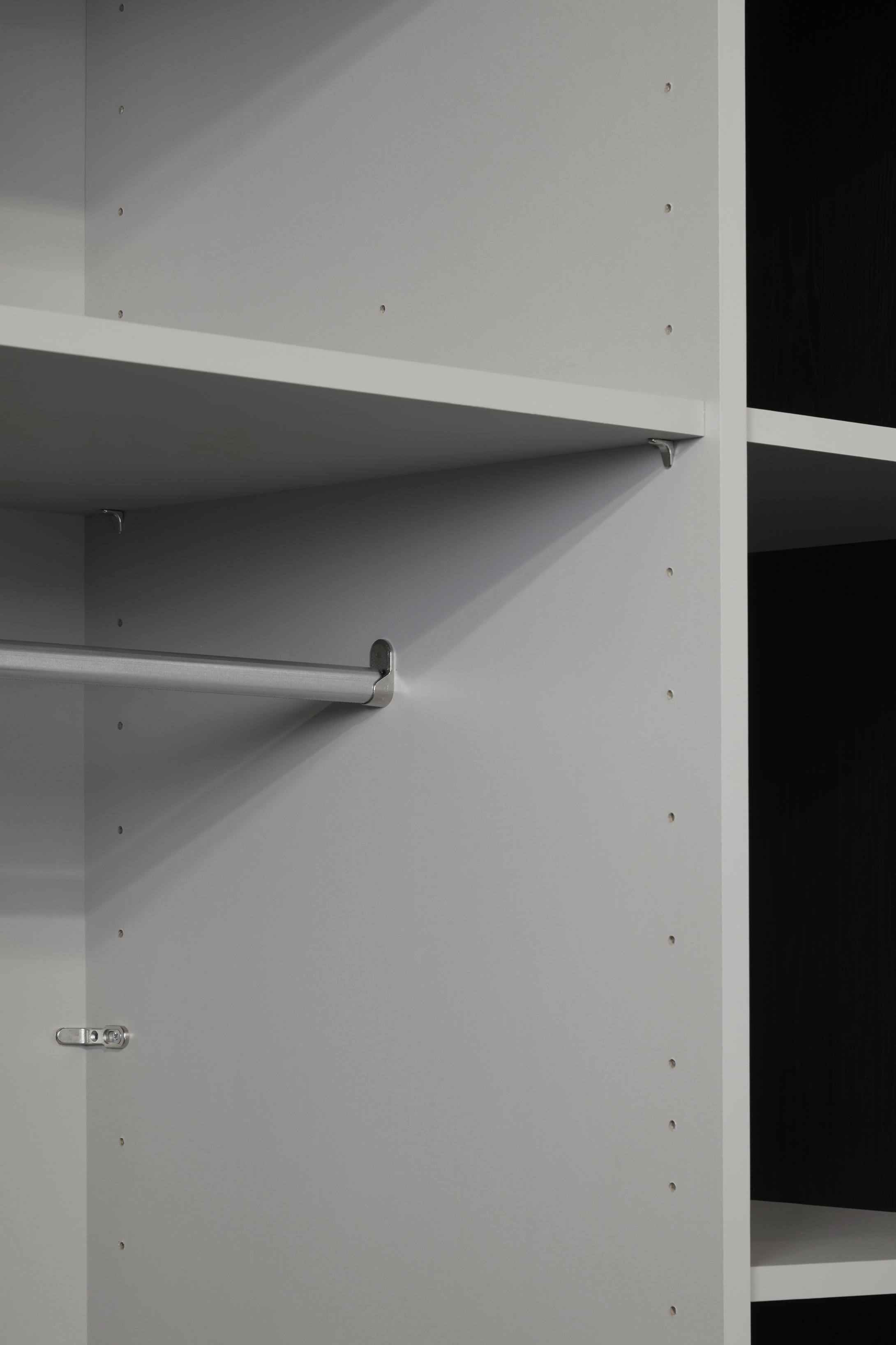 Kledingkast 2 volle deuren B245cm - zwart