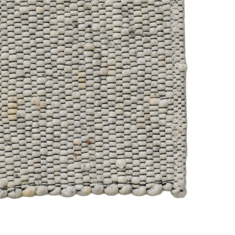 Handgeweven tapijt 170x230cm - 100% pure wol/60 beige