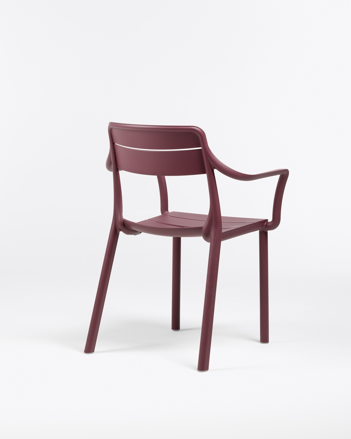 Tuinstoel met arm Cassia - borgogna rood