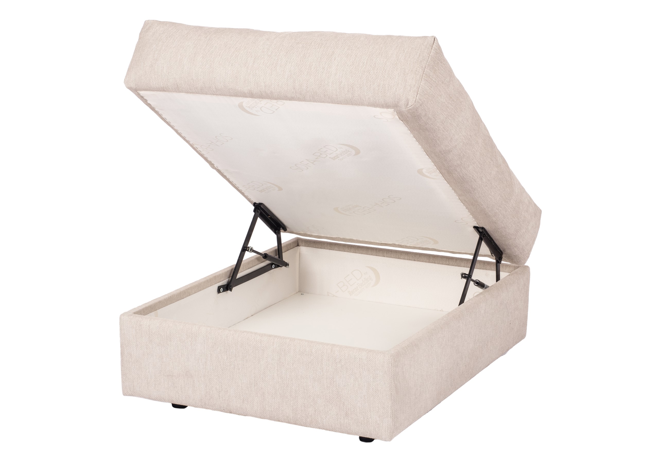 Poef met opbergruimte - beige