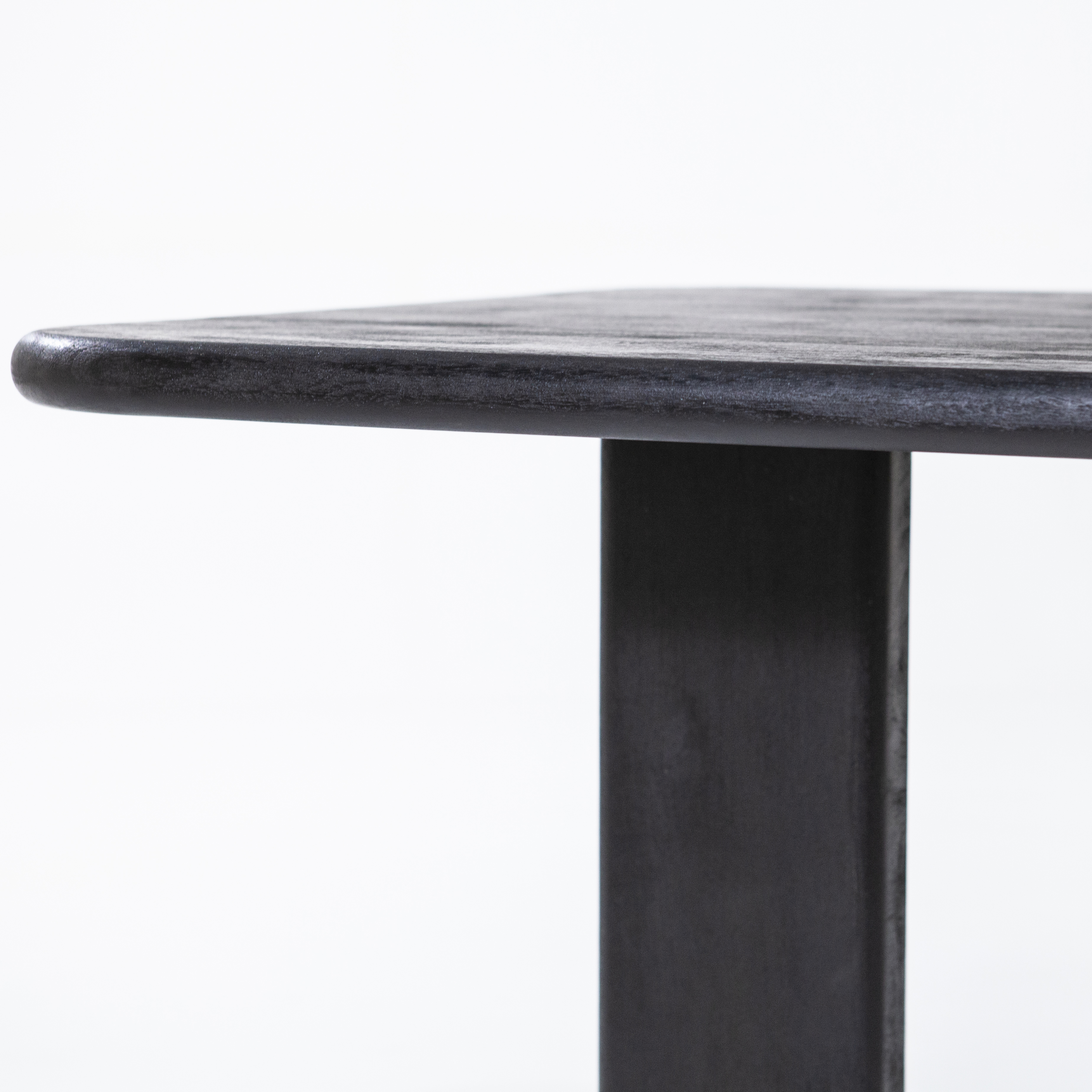 Eettafel mangohout 280x100cm - zwart