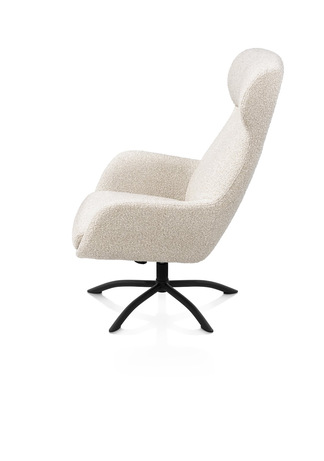 Draaifauteuil Lomi incl.poef - beige