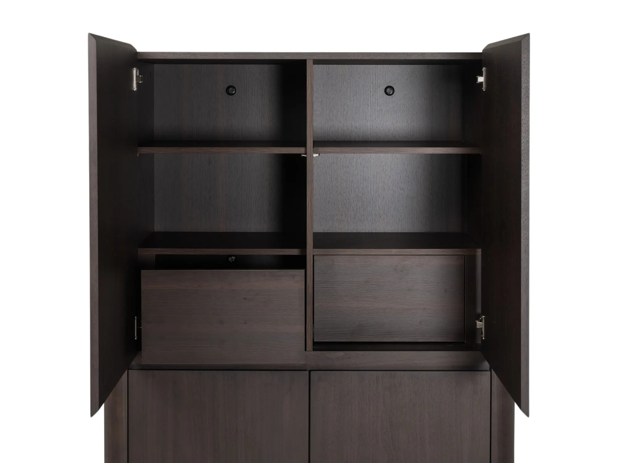 Buffetkast 4 deuren - dark walnut