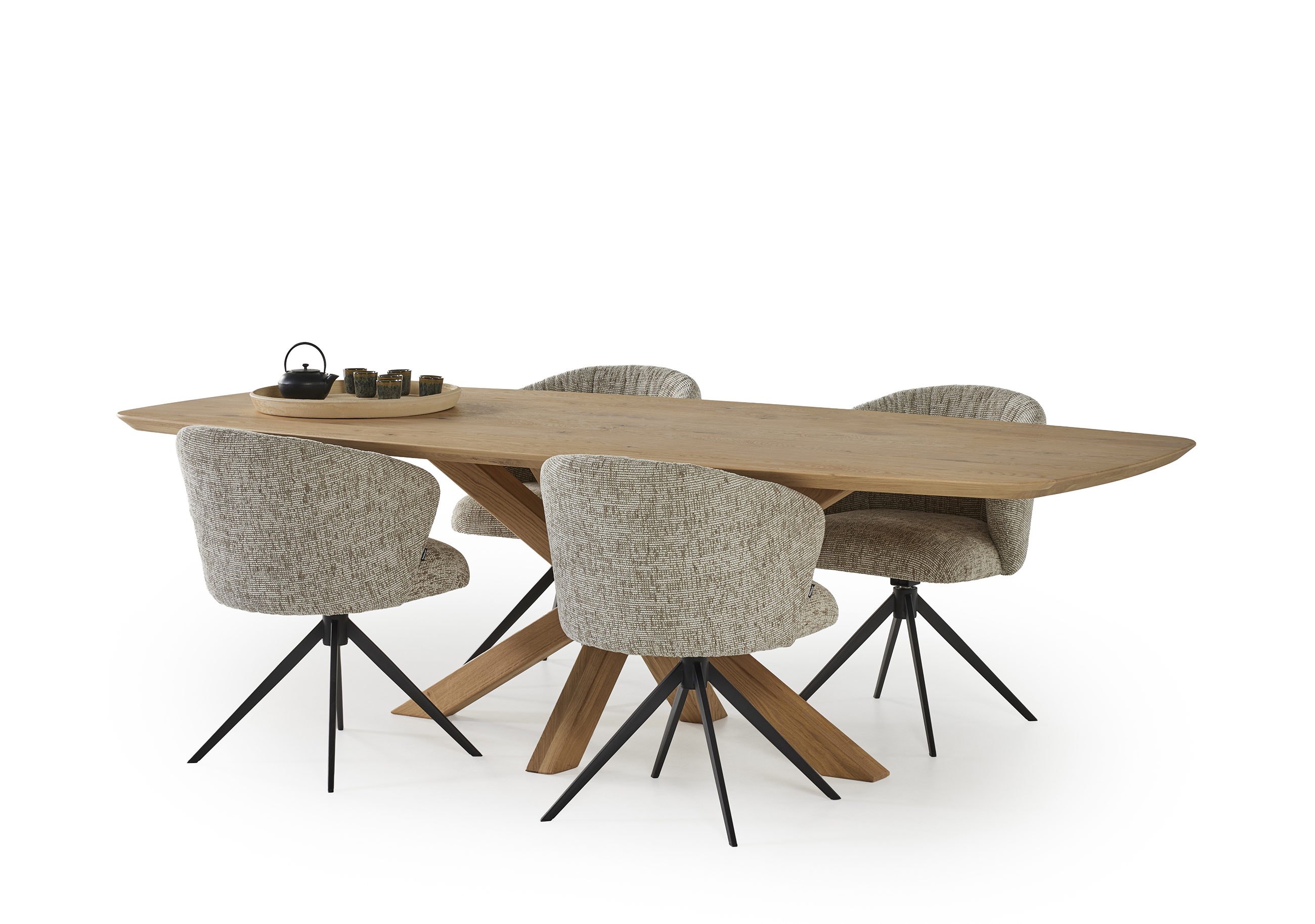 Eettafel 260x110cm - eik