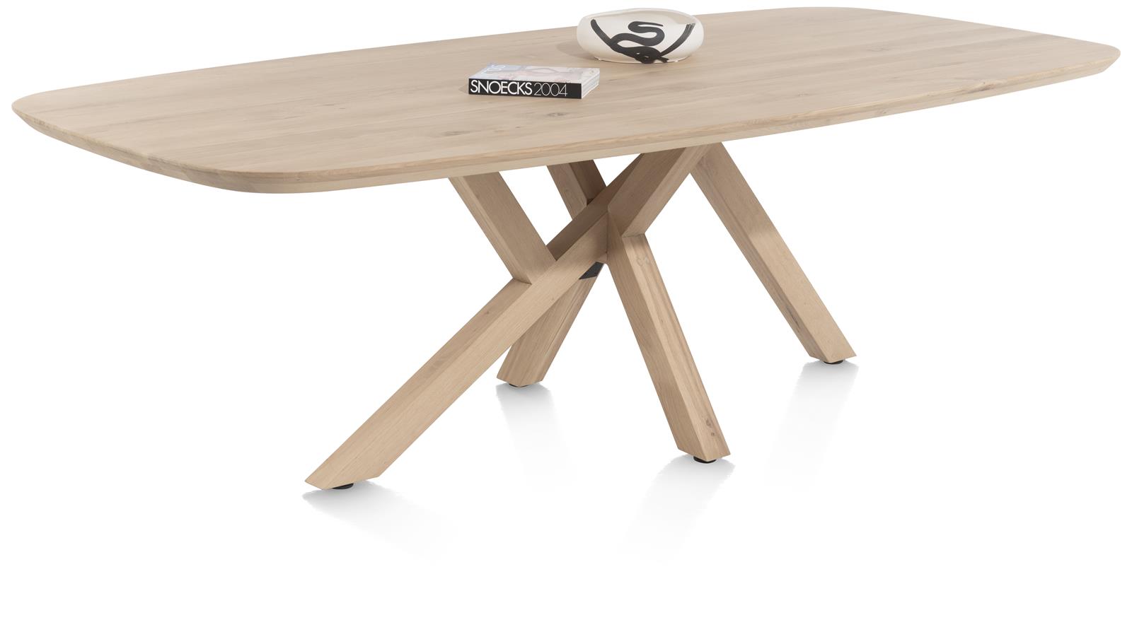 Ovale eettafel Shimla 270x120cm - massief eikenhout